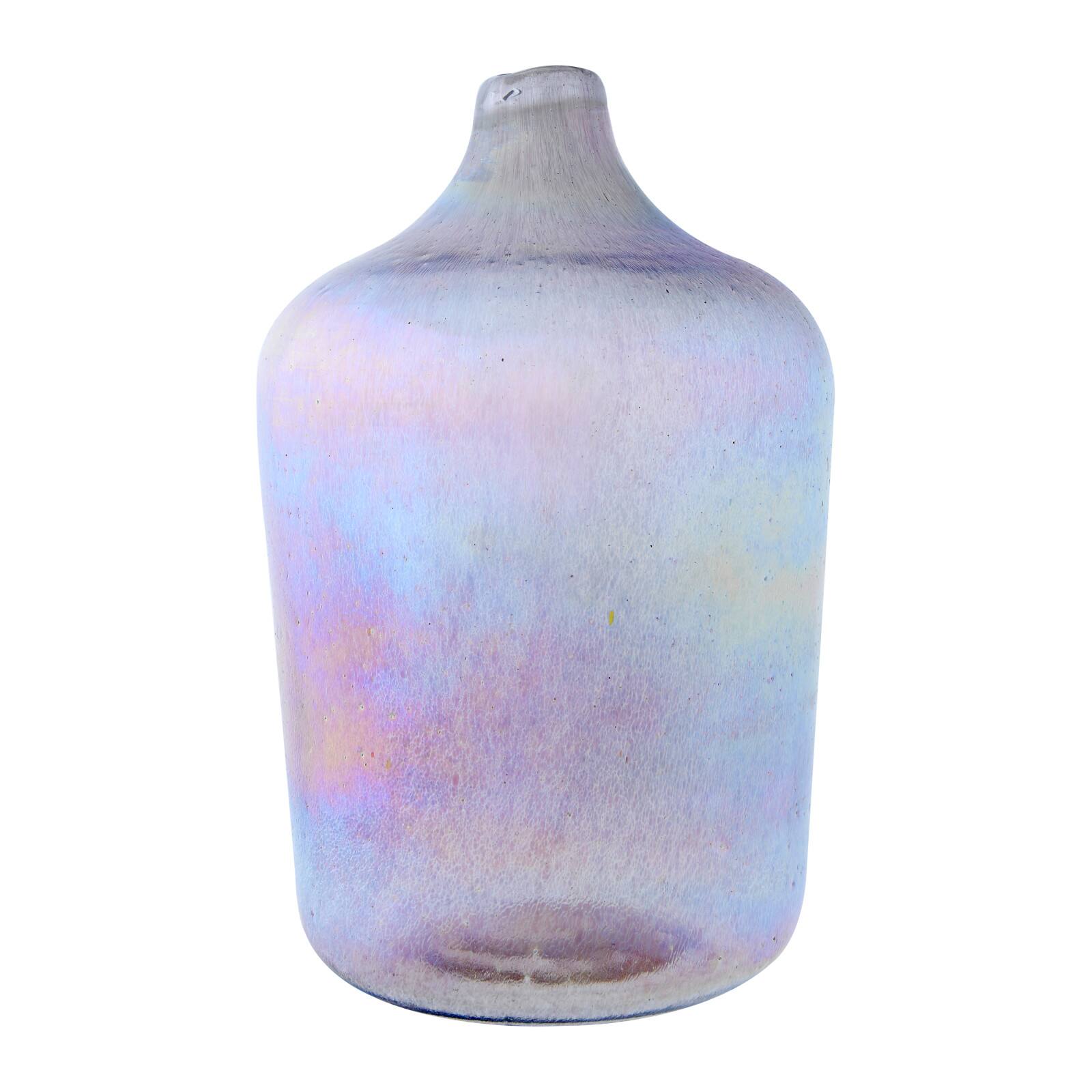 11" Iridescent Distressed Glass Vase Michaels