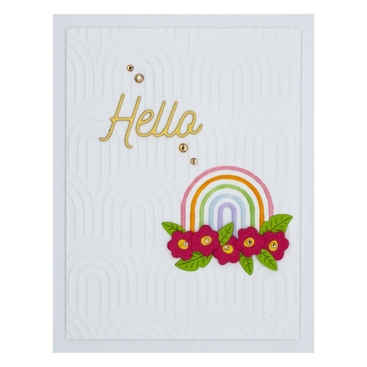 Spellbinders® Optical Arches Be Bold Embossing Folder Michaels