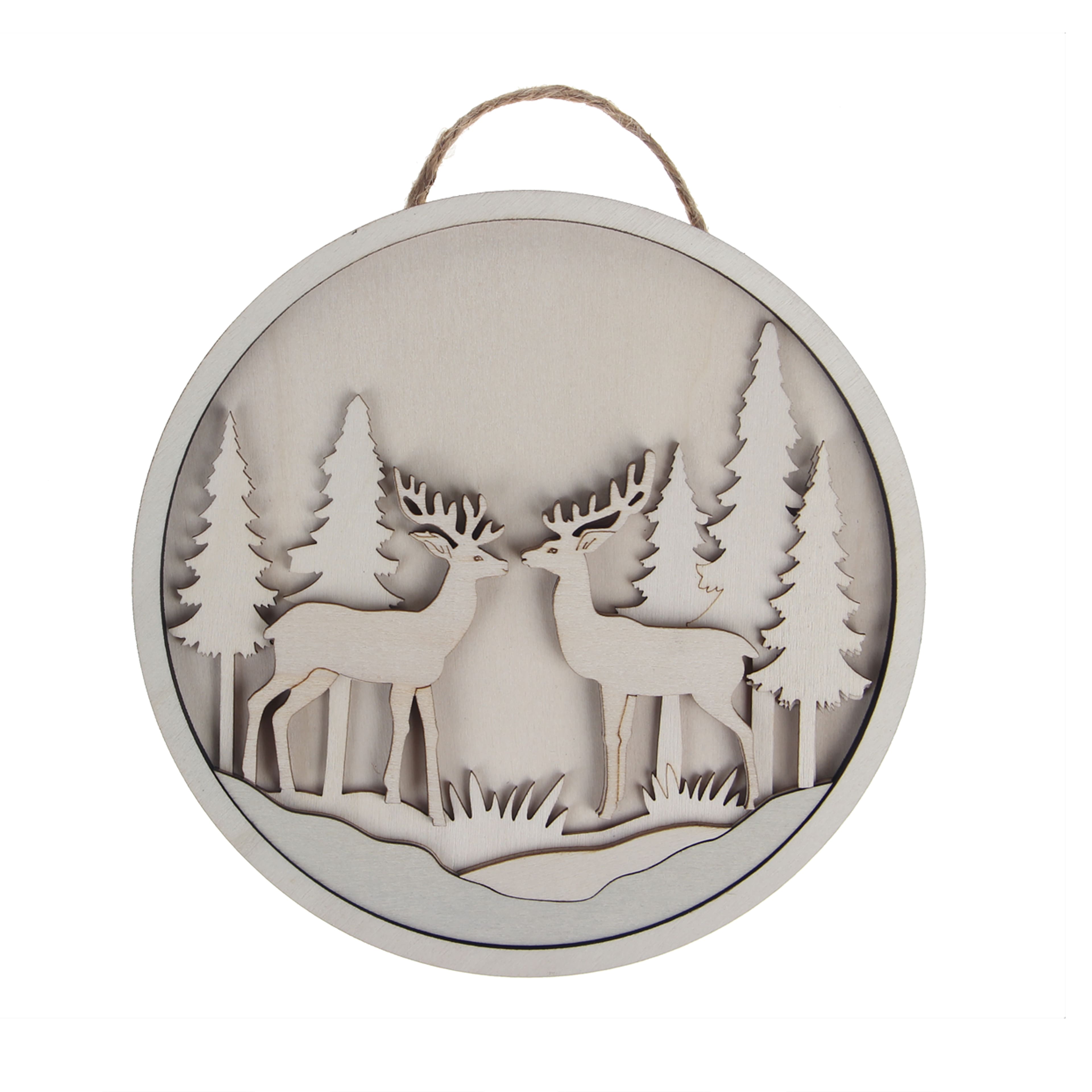6" Deer Plaque DIY Wood Décor Kit by Make Market®