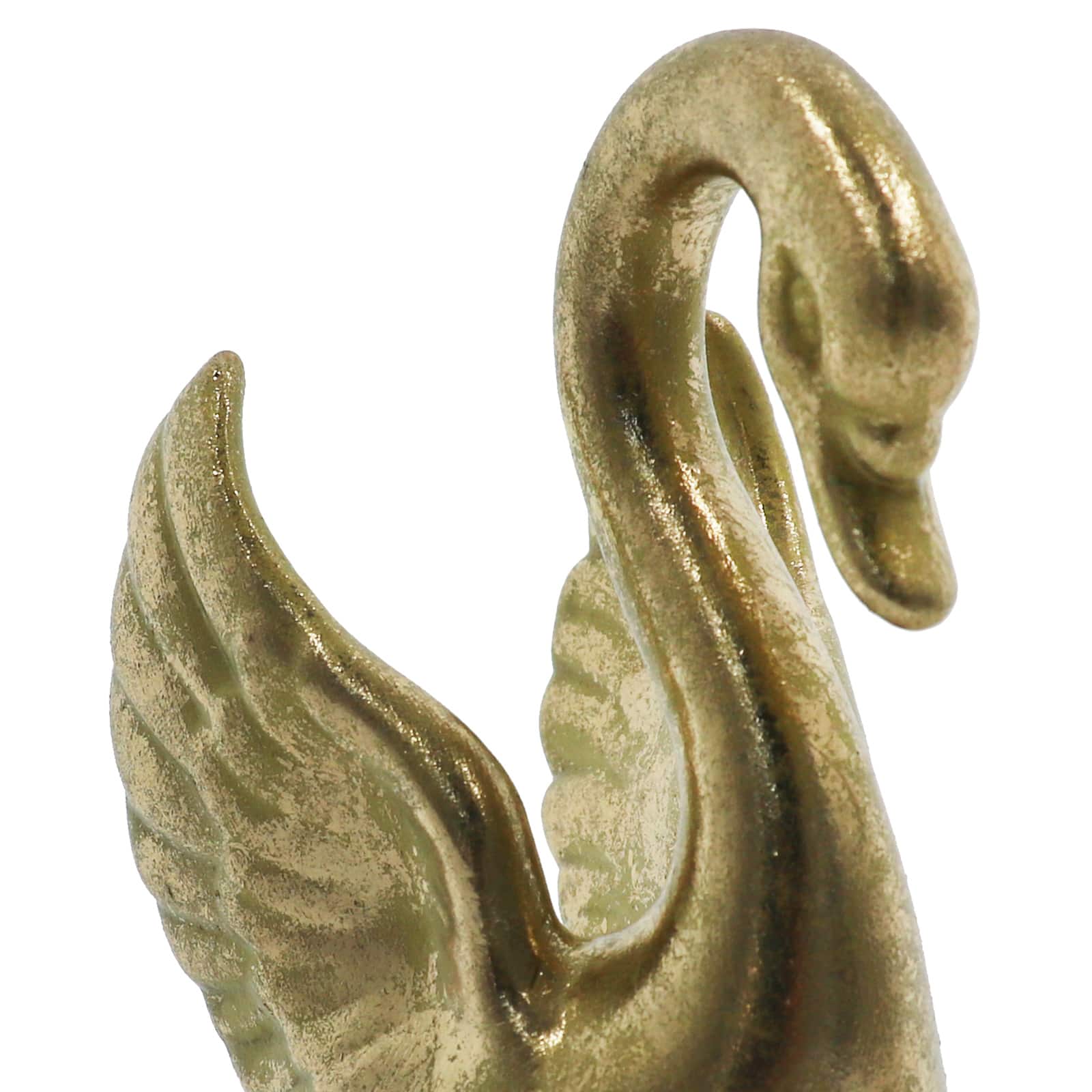 4.6&#x22; Gold Ceramic Tabletop Swan by Ashland&#xAE;