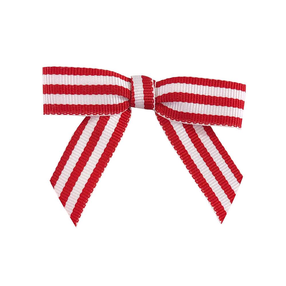 JAM Paper 5/8" Grosgrain Stripes Twist Tie Bows, 100ct.