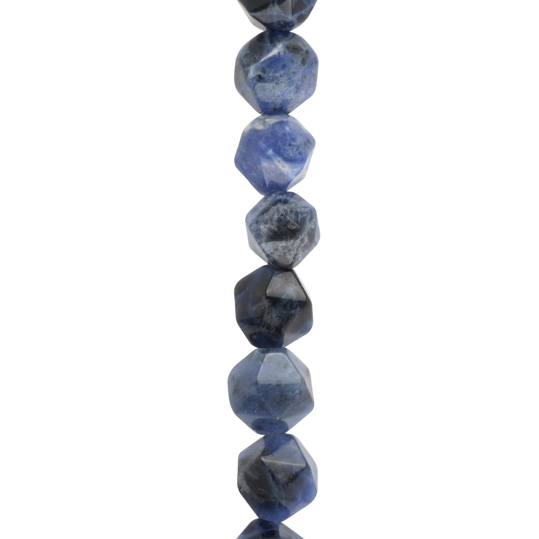 12 Pack: Blue Faceted Sodalite Round Beads, 8mm by Bead Landing™
