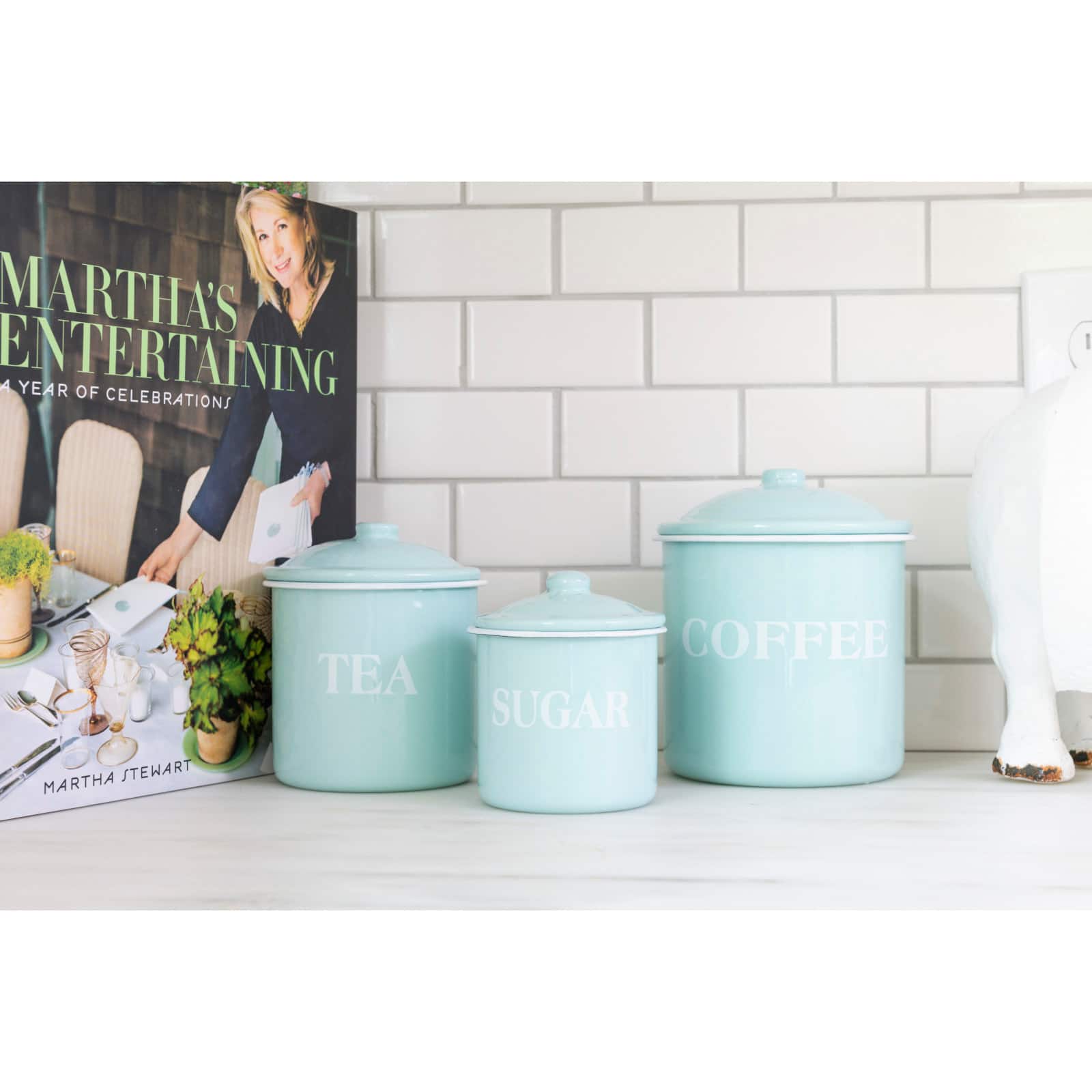 Hello Honey® Metal Coffee, Tea & Sugar Containers Set