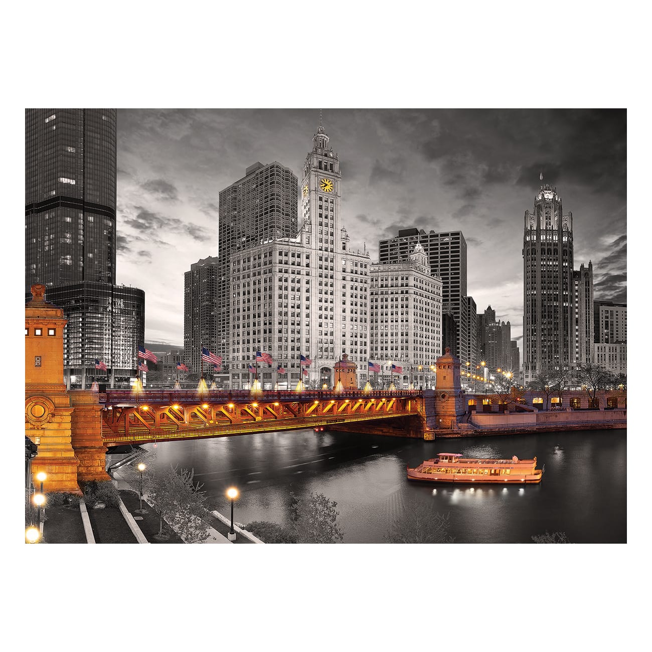City Collection Chicago Michigan Avenue 1,000 Piece Jigsaw Puzzle