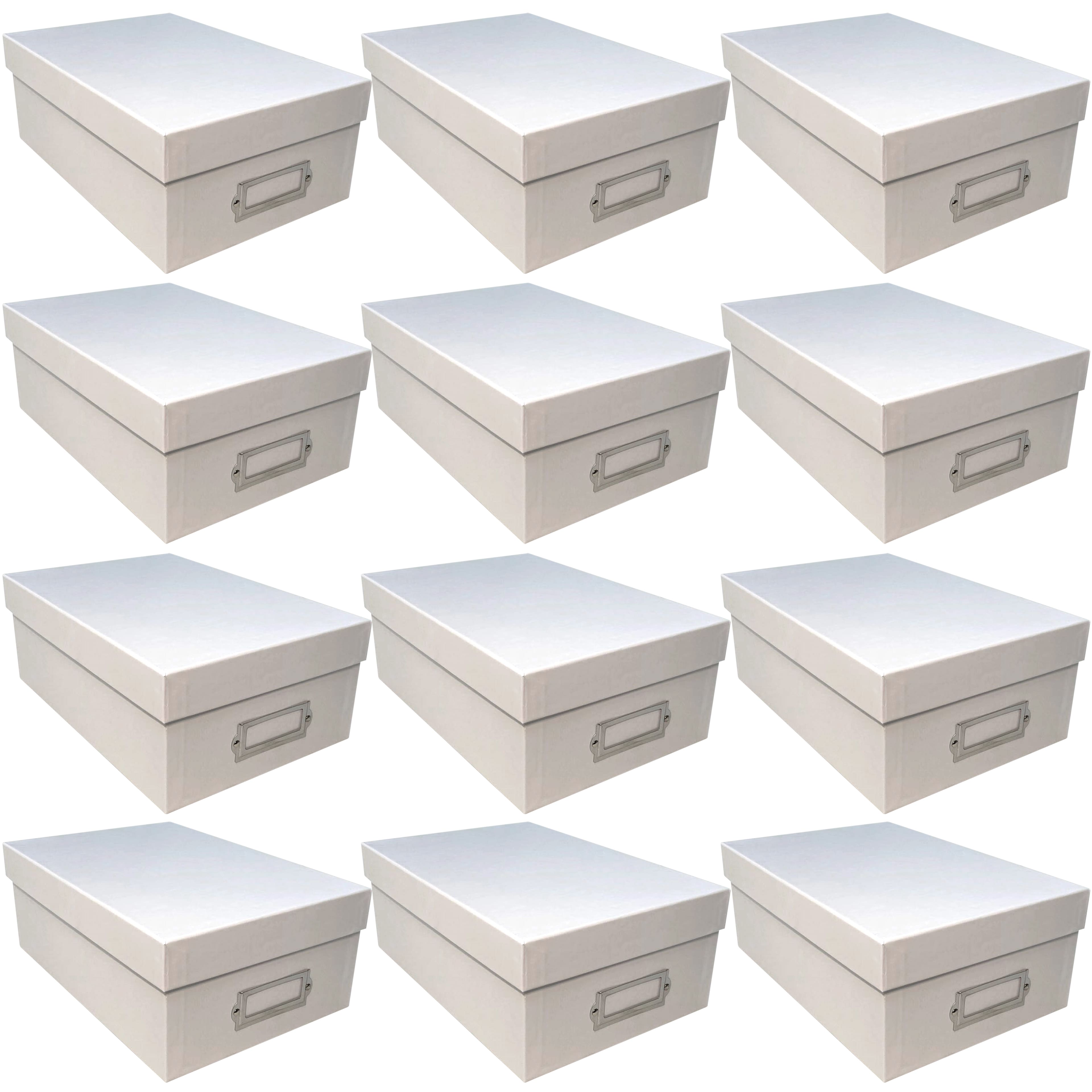 12 Pack: White Memory Box by Simply Tidy&#x2122;