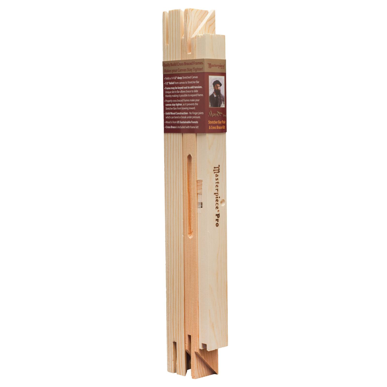 Masterpiece&#xAE; Monet Pro Stretcher Bar Pair &#x26; Cross Brace Kit