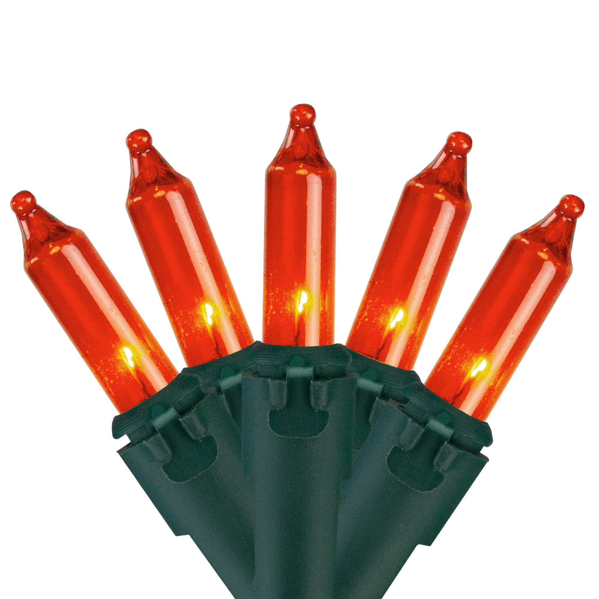 100ct. Mini Christmas String Lights with Green Wire