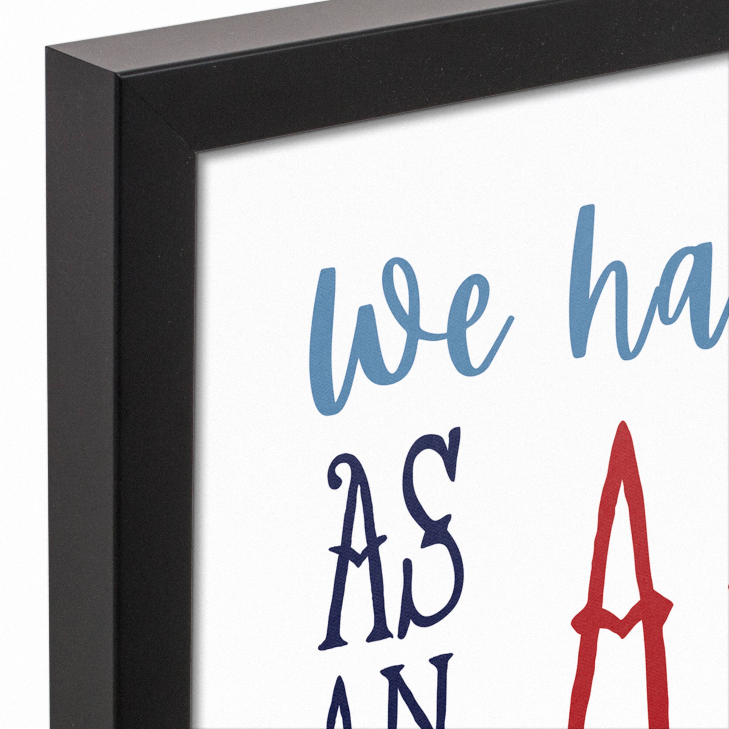 Anchor for the Soul Hebrews 6:19 Nautical Black Framed Canvas