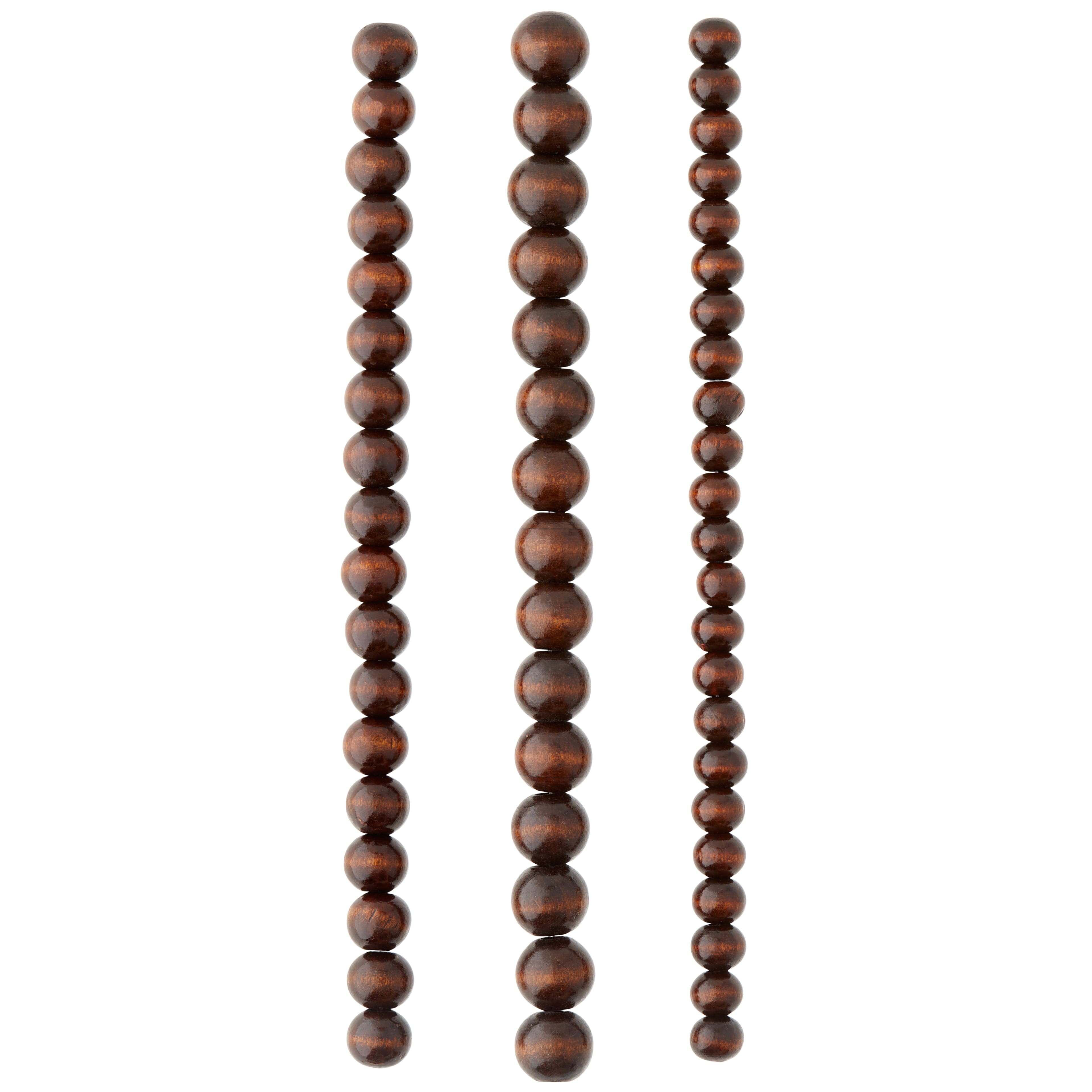 Brown Wood Round Beads by Bead Landing™