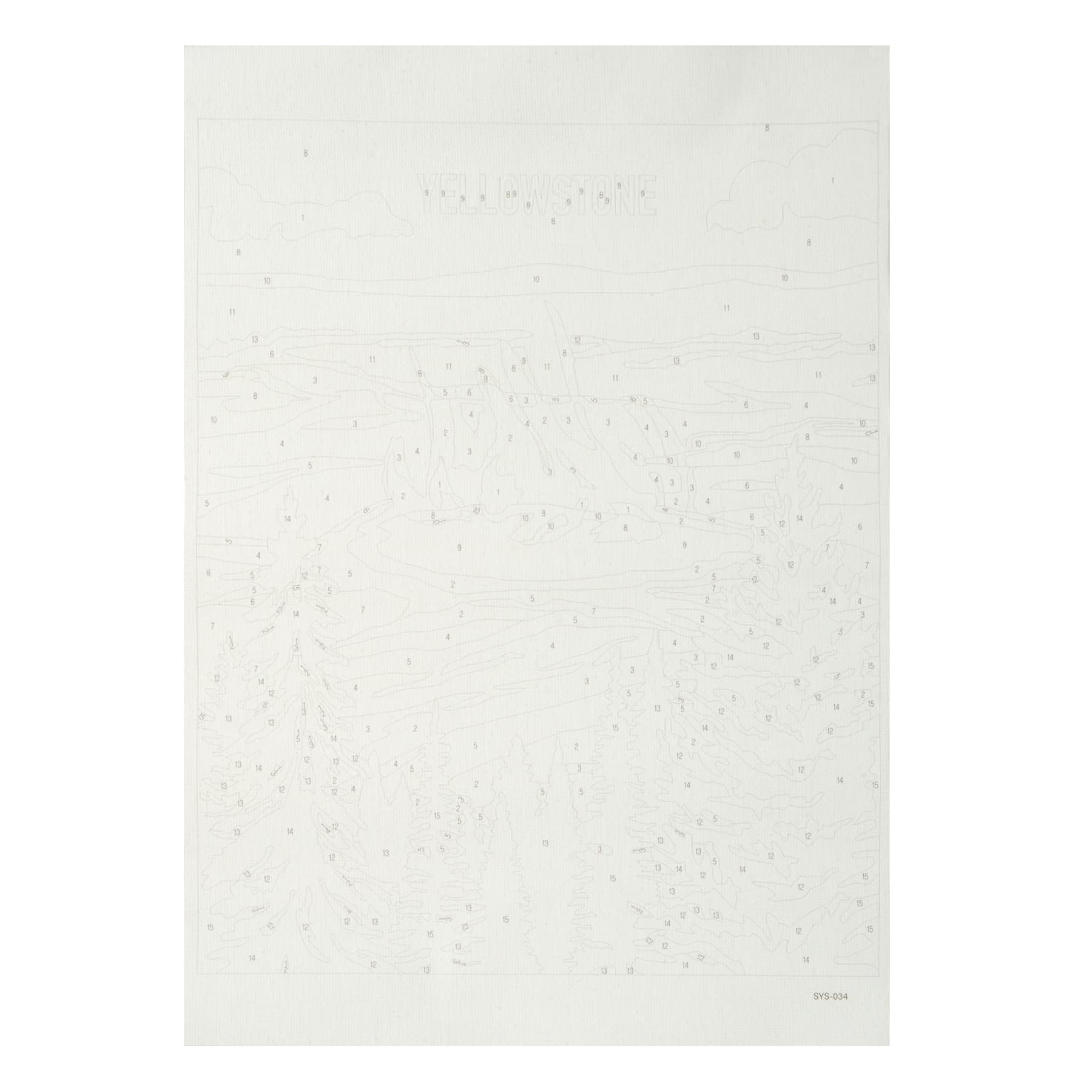Yellowstone Paint-by-Number Kit by Artist's Loft®