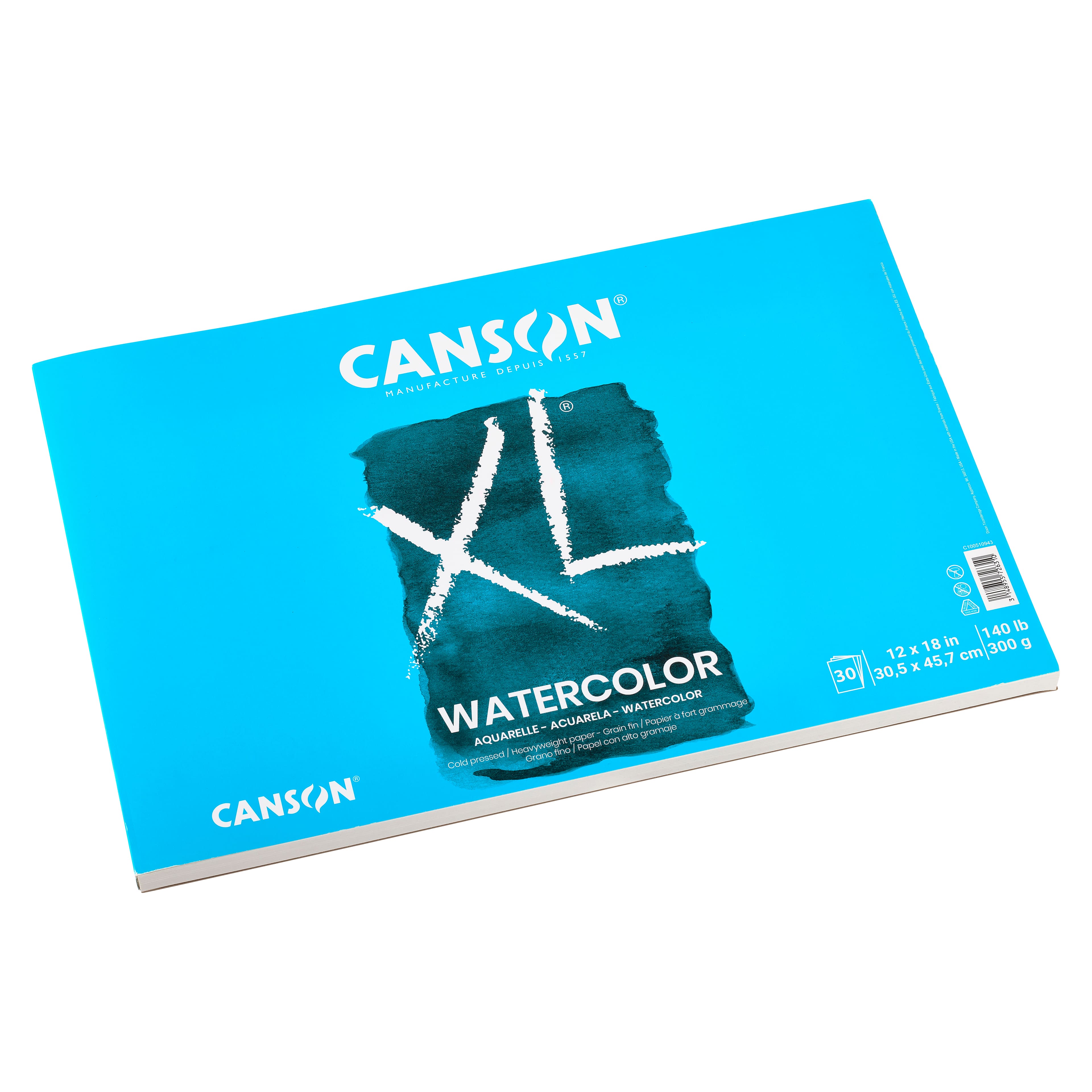 Canson 9″ x 12″ Watercolor Cold Press Paper Pad – 90lb (185g) – The Foiled  Fox