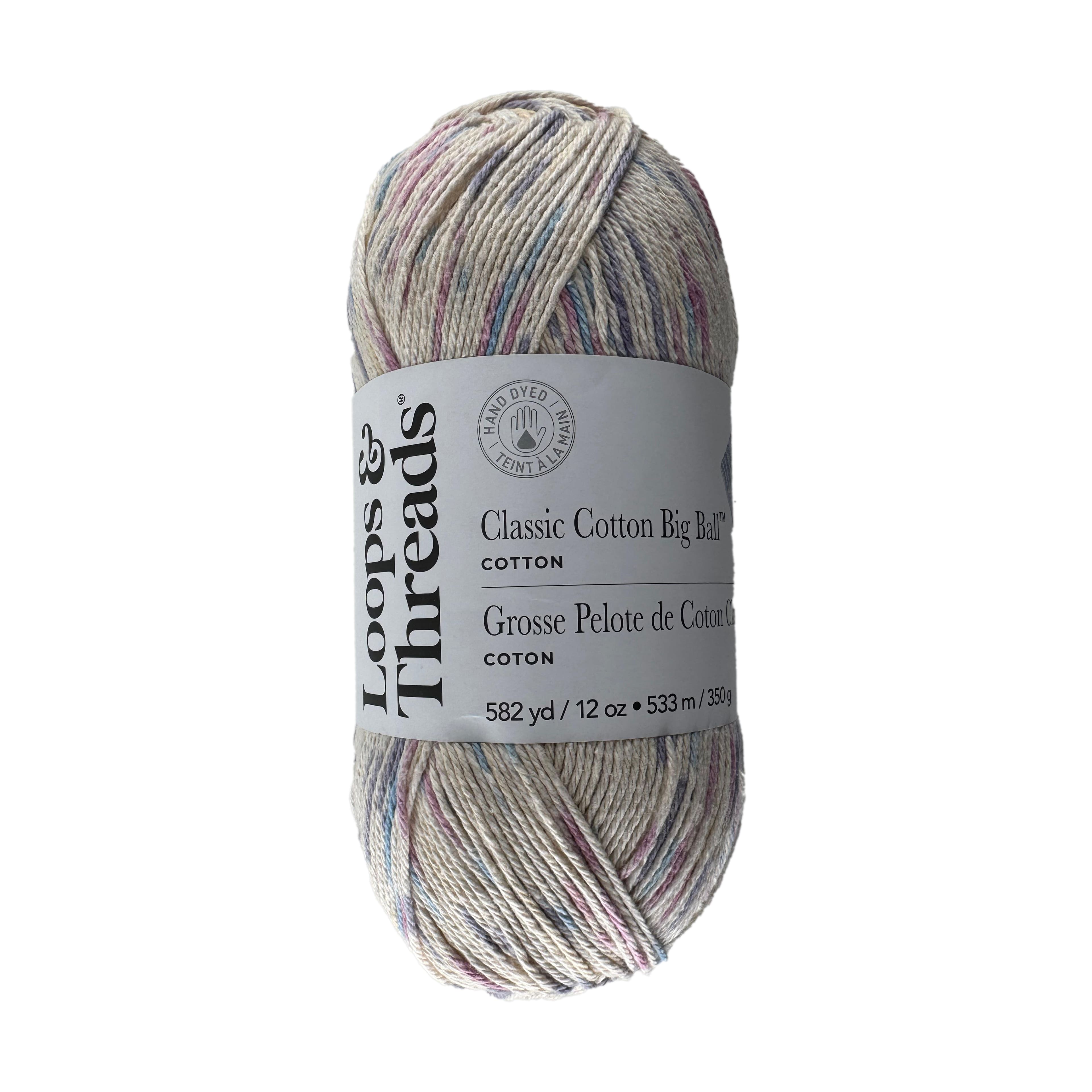 Classic Cotton Big Ball™ Ombre Yarn by Loops & Threads®