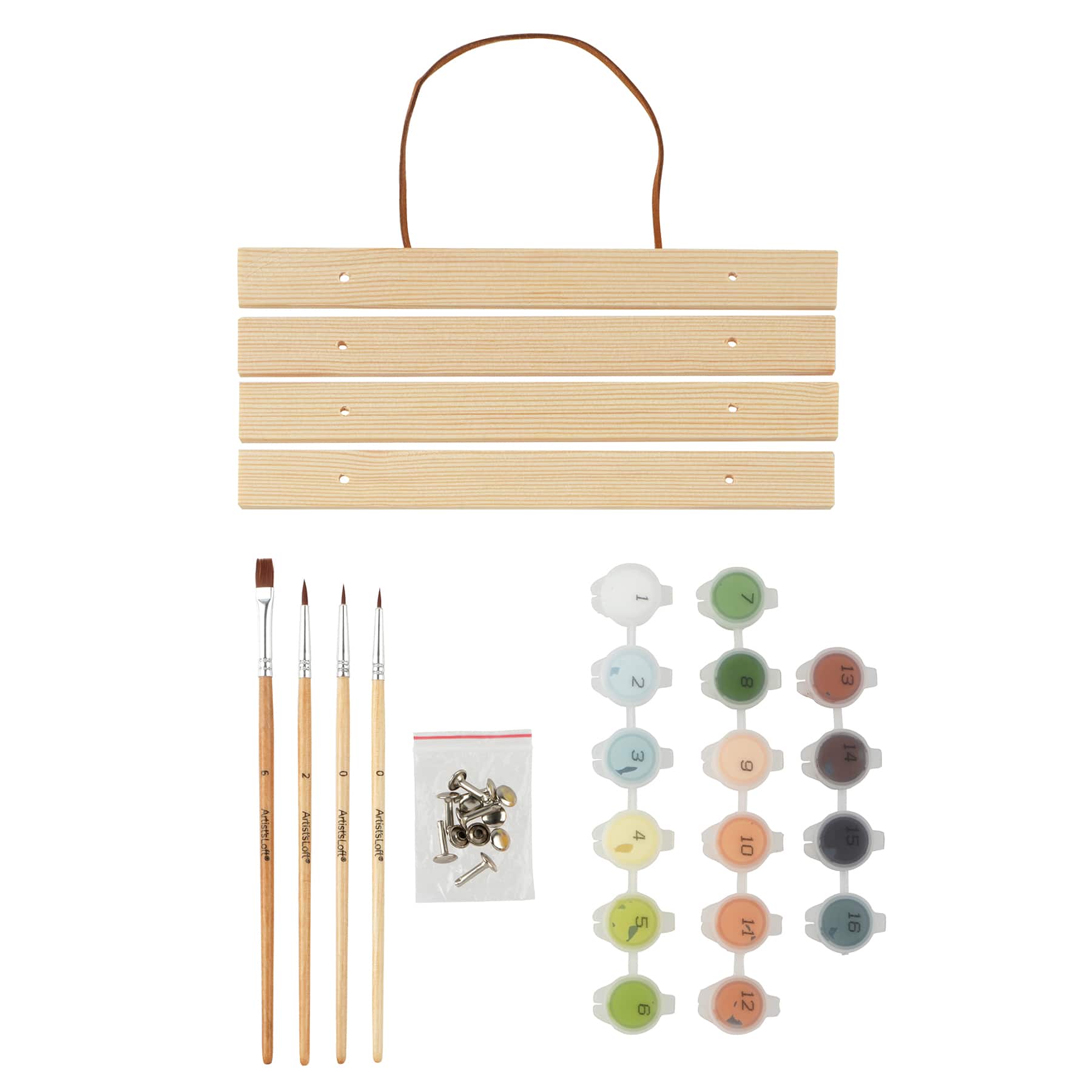 8&#x22; x 10&#x22; Horses Paint-by-Number Kit with Wood Display Hanger by Artist&#x27;s Loft&#xAE;