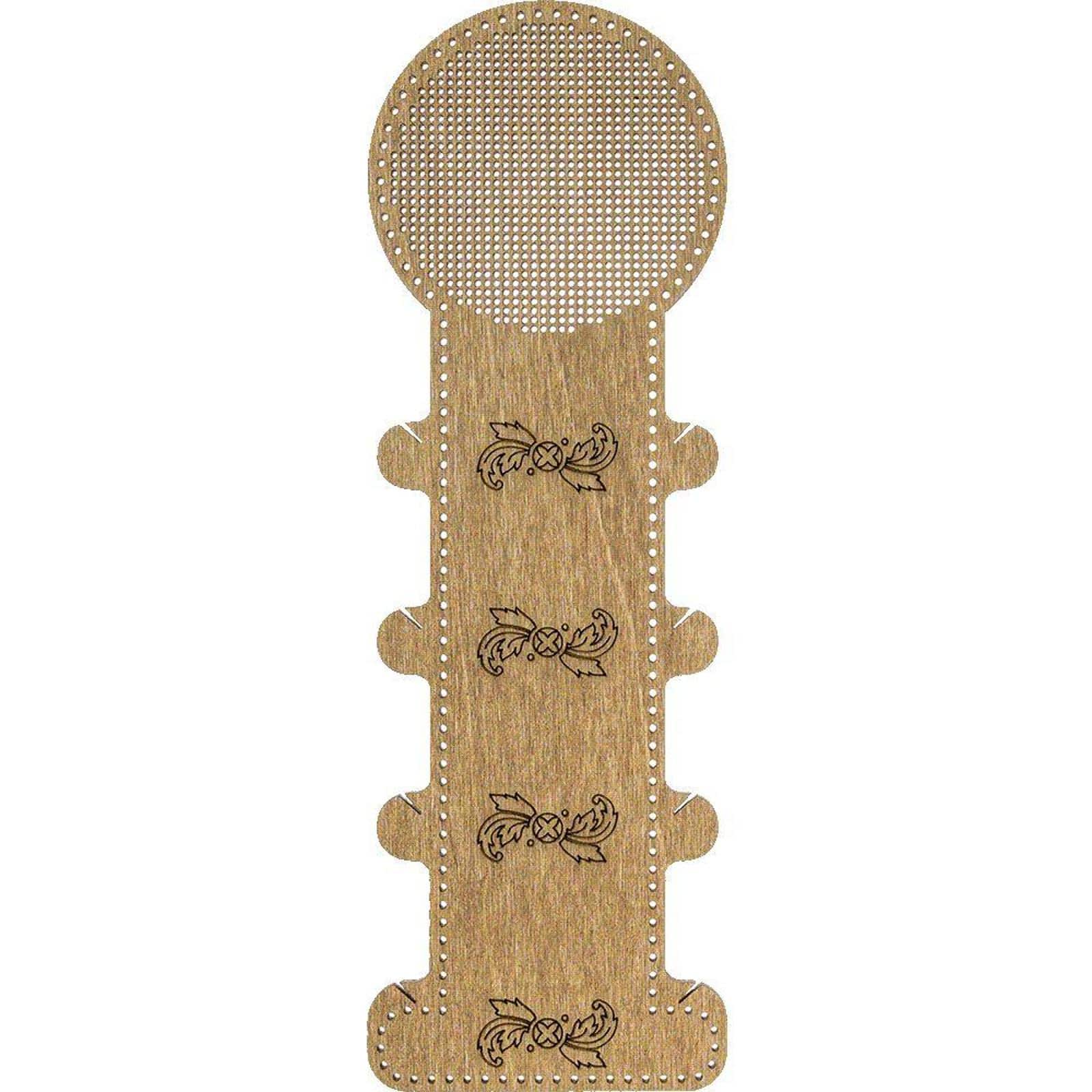 Wonderland Crafts Floral Embroidery Blank Wood Organizer