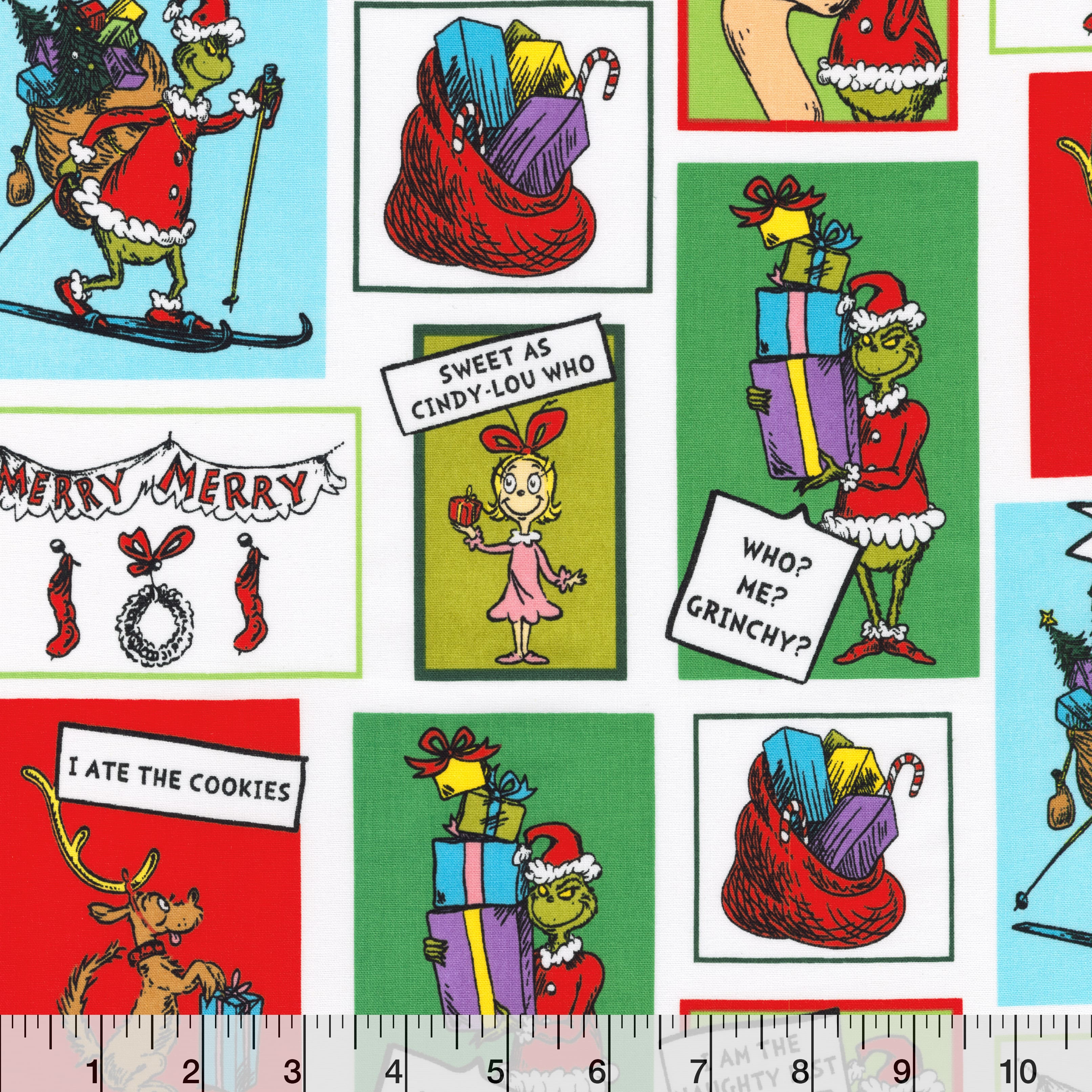Dr. Seuss&#x2122; Grinch Tales Cotton Fabric