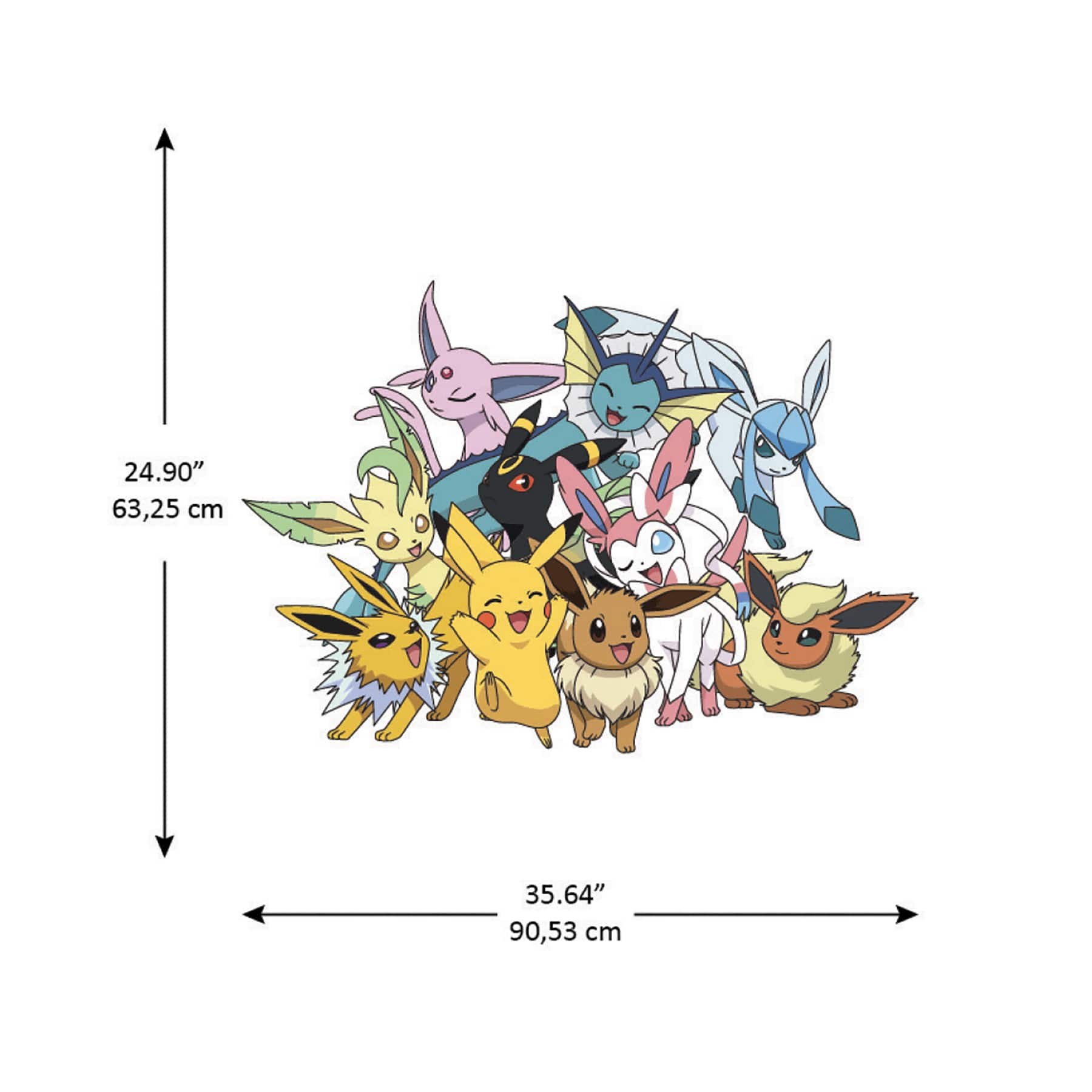 RoomMates Pok&#xE9;mon Eevee Evolutions Multicolor Wall Decals