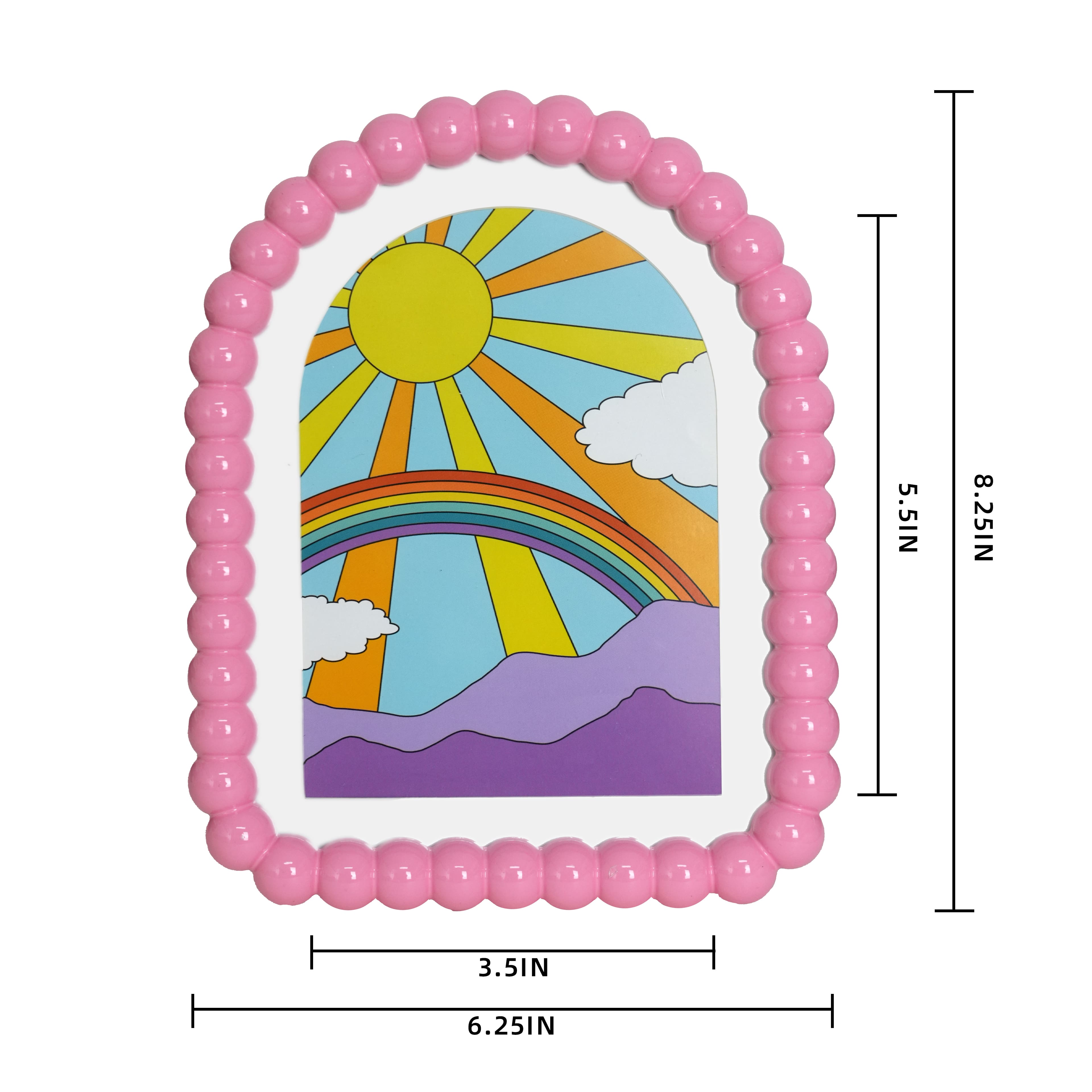 5&#x22; x 7&#x22; Beaded Arch Retro Frame with Mat by Studio D&#xE9;cor&#xAE;