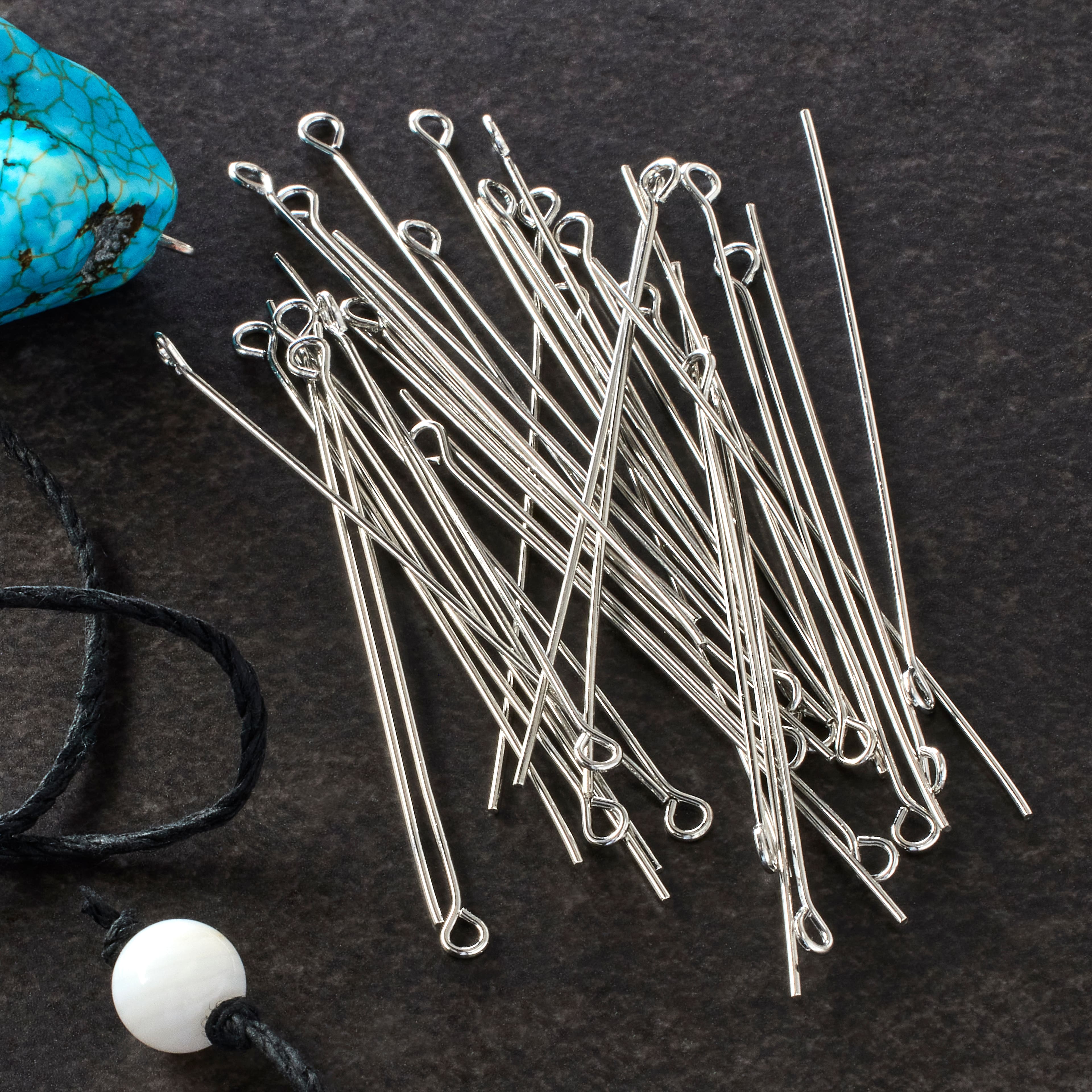 12 Packs: 72 ct. (864 total) 2" Eye Pins by Bead Landing™