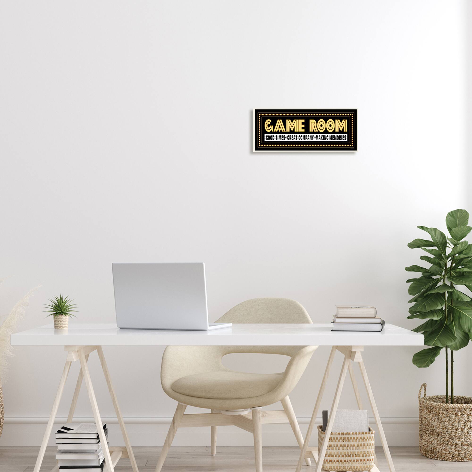 Stupell Industries Game Room Sign Wall Art