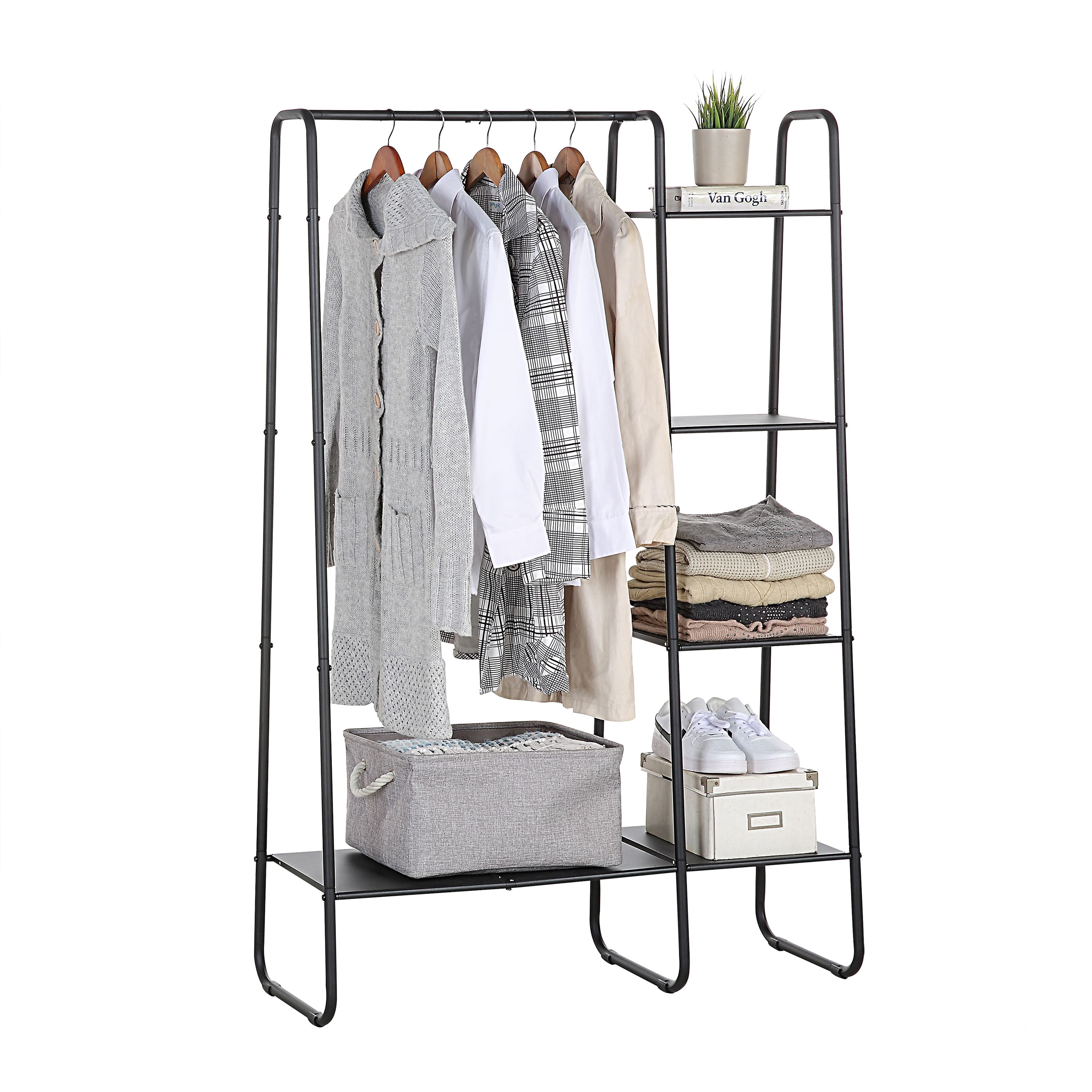 SunnyPoint 4-Tier Shelf Garment Rack