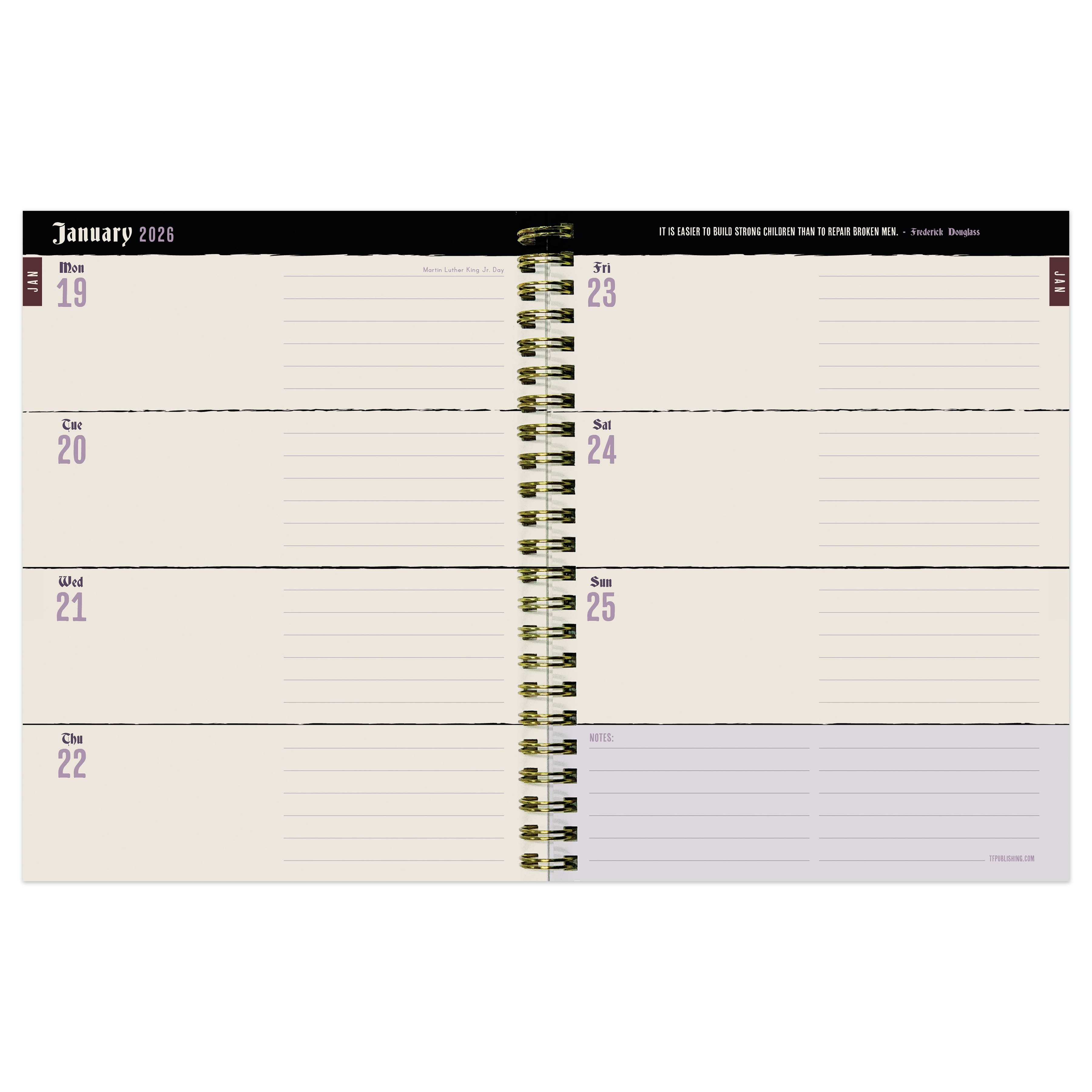 2026 Witch&#x27;s Flower Medium Weekly Monthly Planner