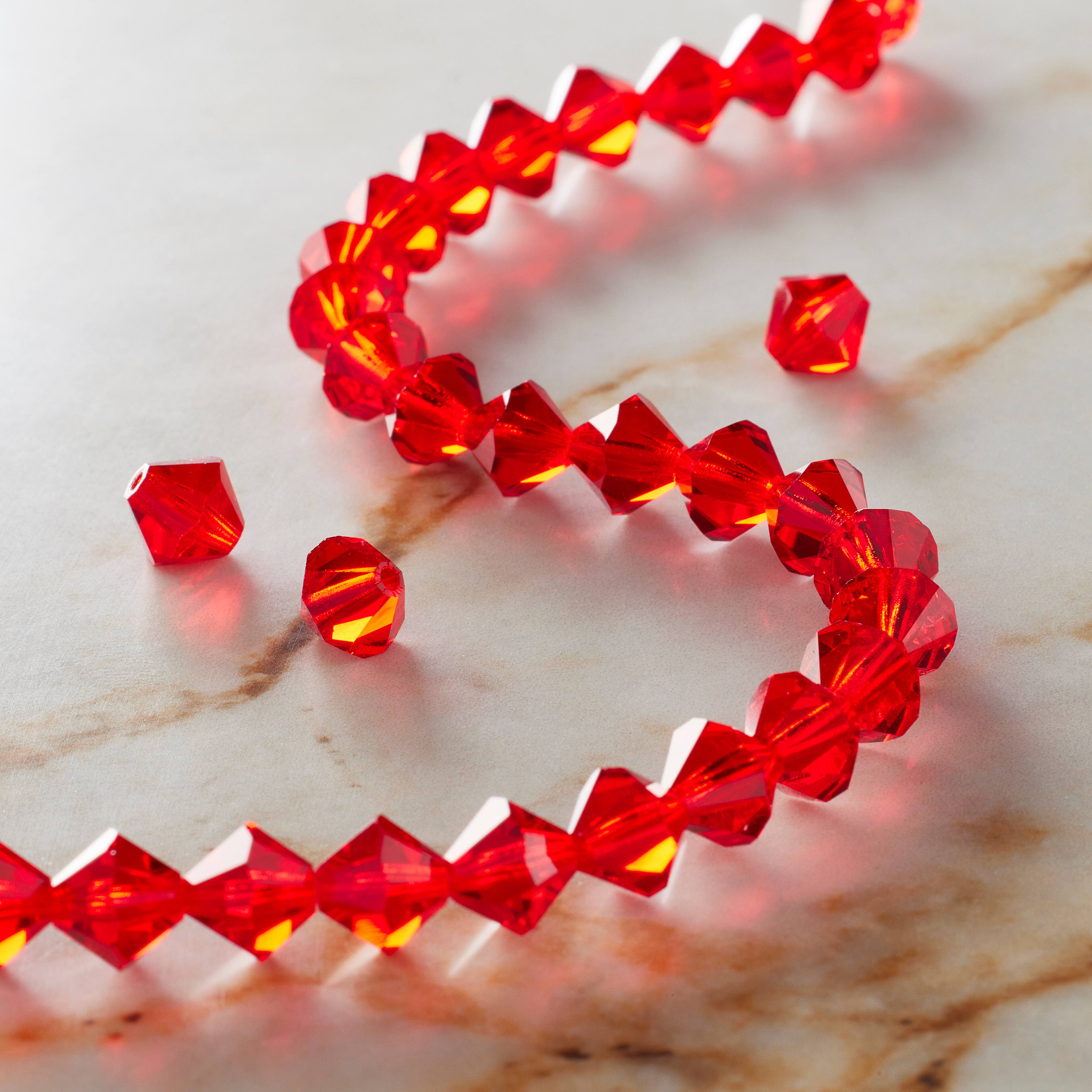 6 Pack: Preciosa Glass Crystal Bicone Beads, 8mm by Bead Landing™