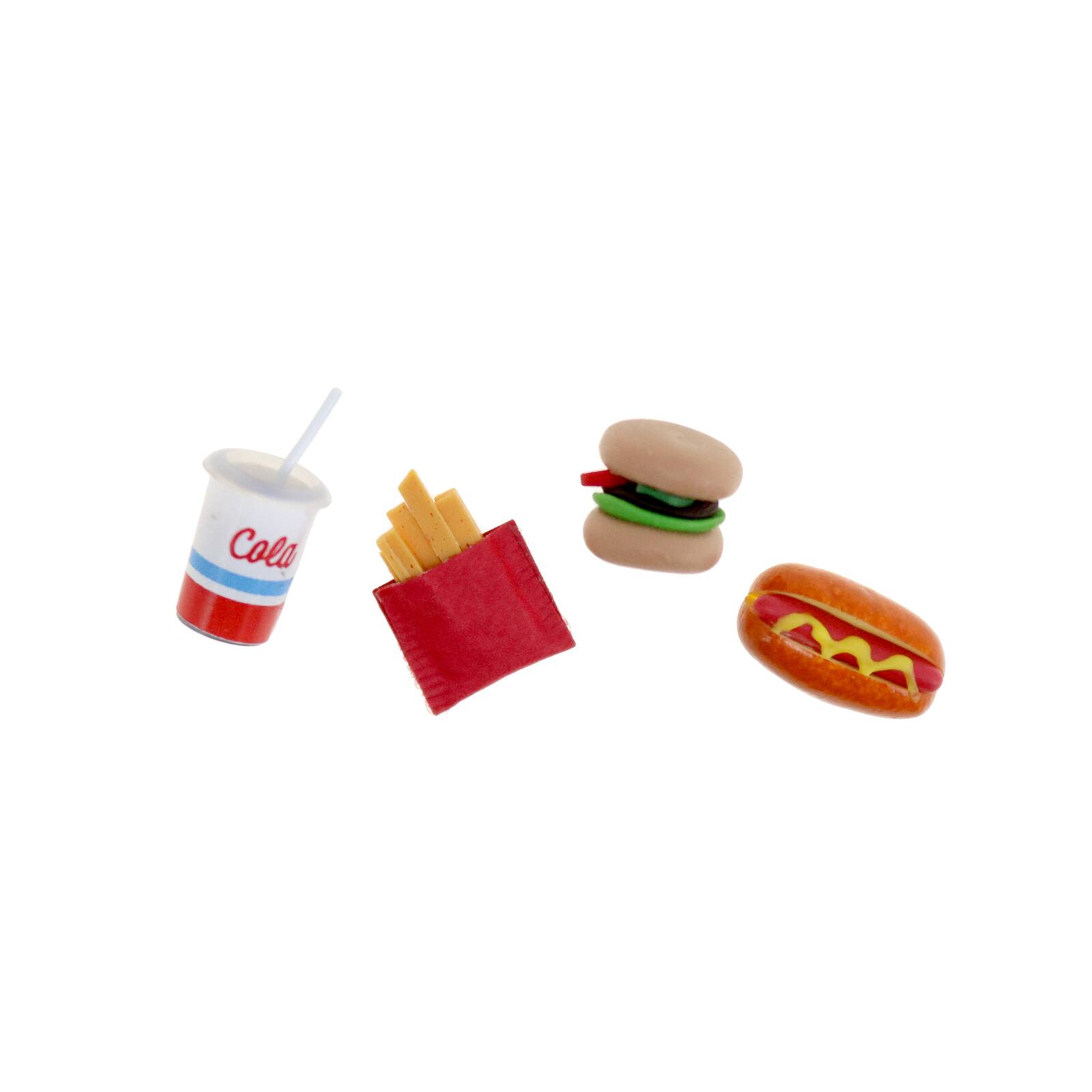 8 Fast Food  Burger Sandwich Dollhouse Miniatures Food Supply Deco 