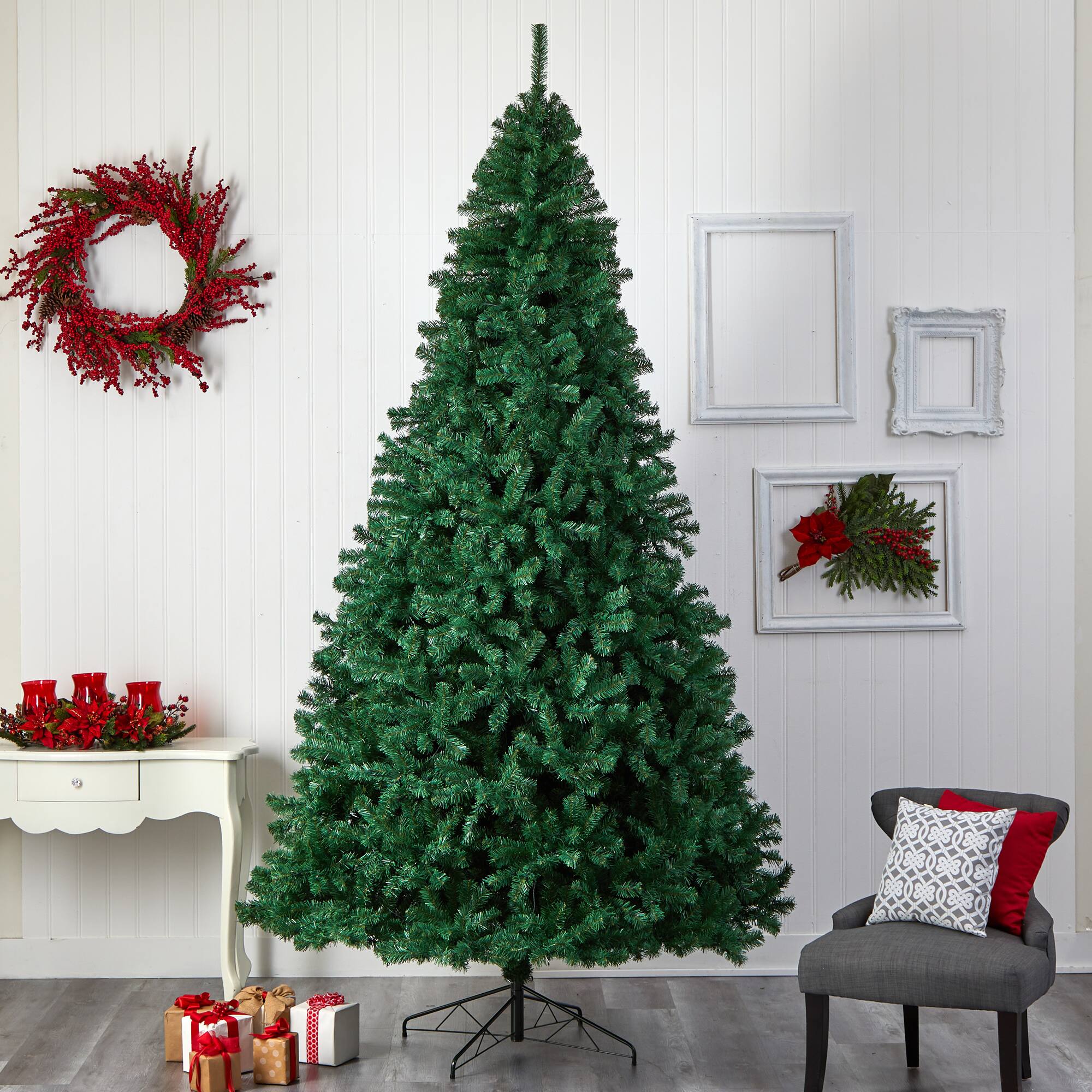 10ft. Pre-Lit Northern Tip Artificial Christmas Tree, Clear LED Lights