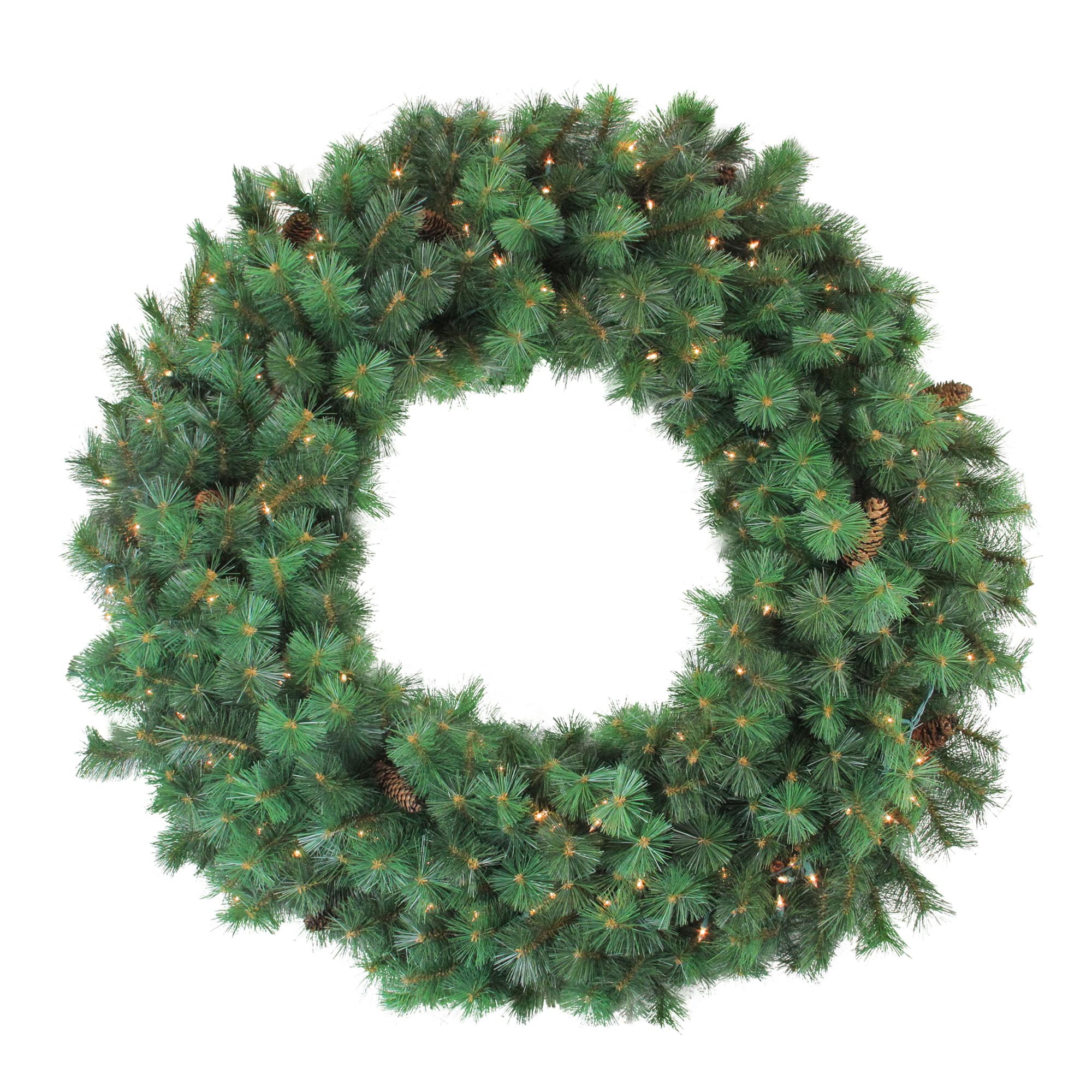 48" Pre-Lit Royal Oregon Pine Artificial Christmas Wreath