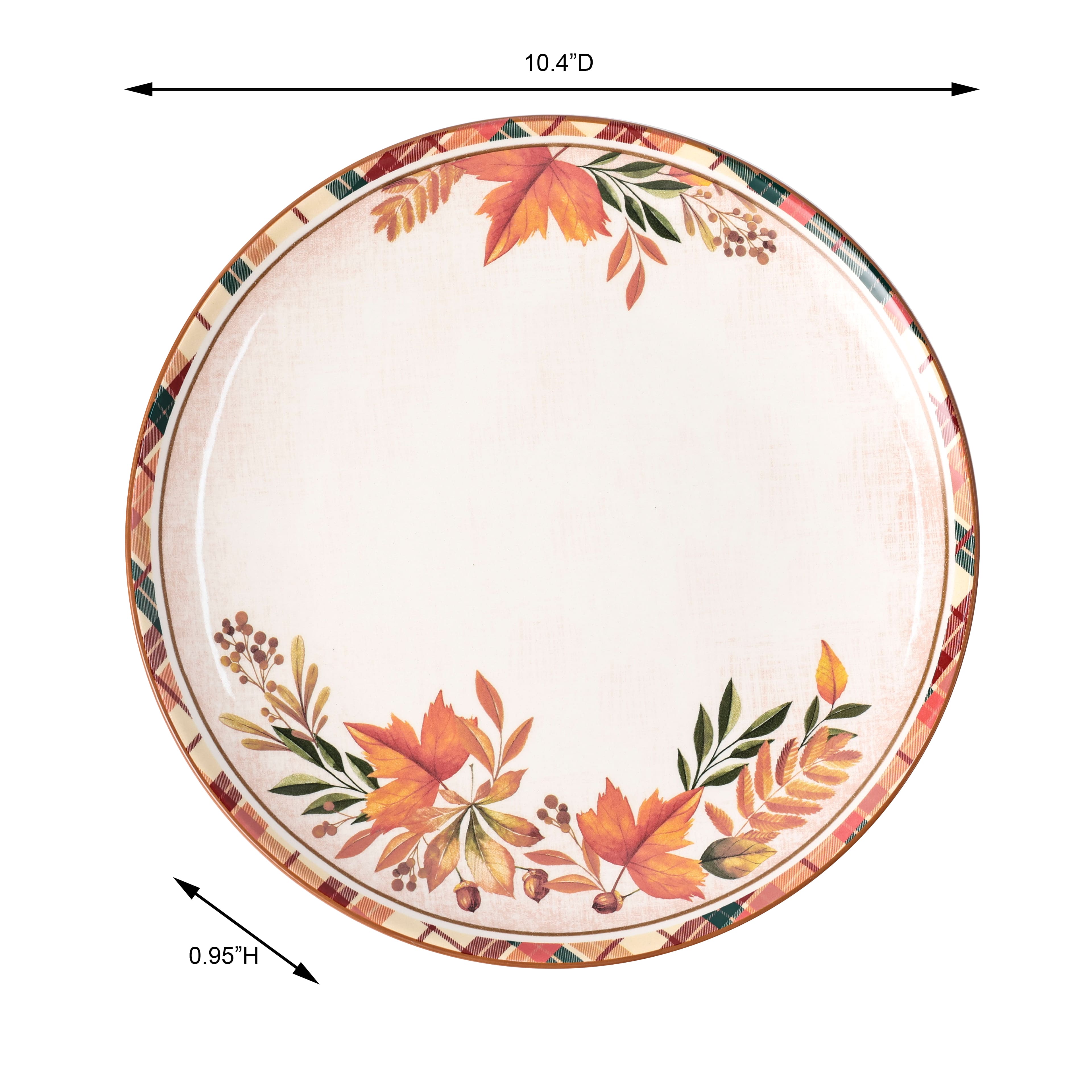 10&#x22; Leaf Ceramic Dinner Plate by Ashland&#xAE;