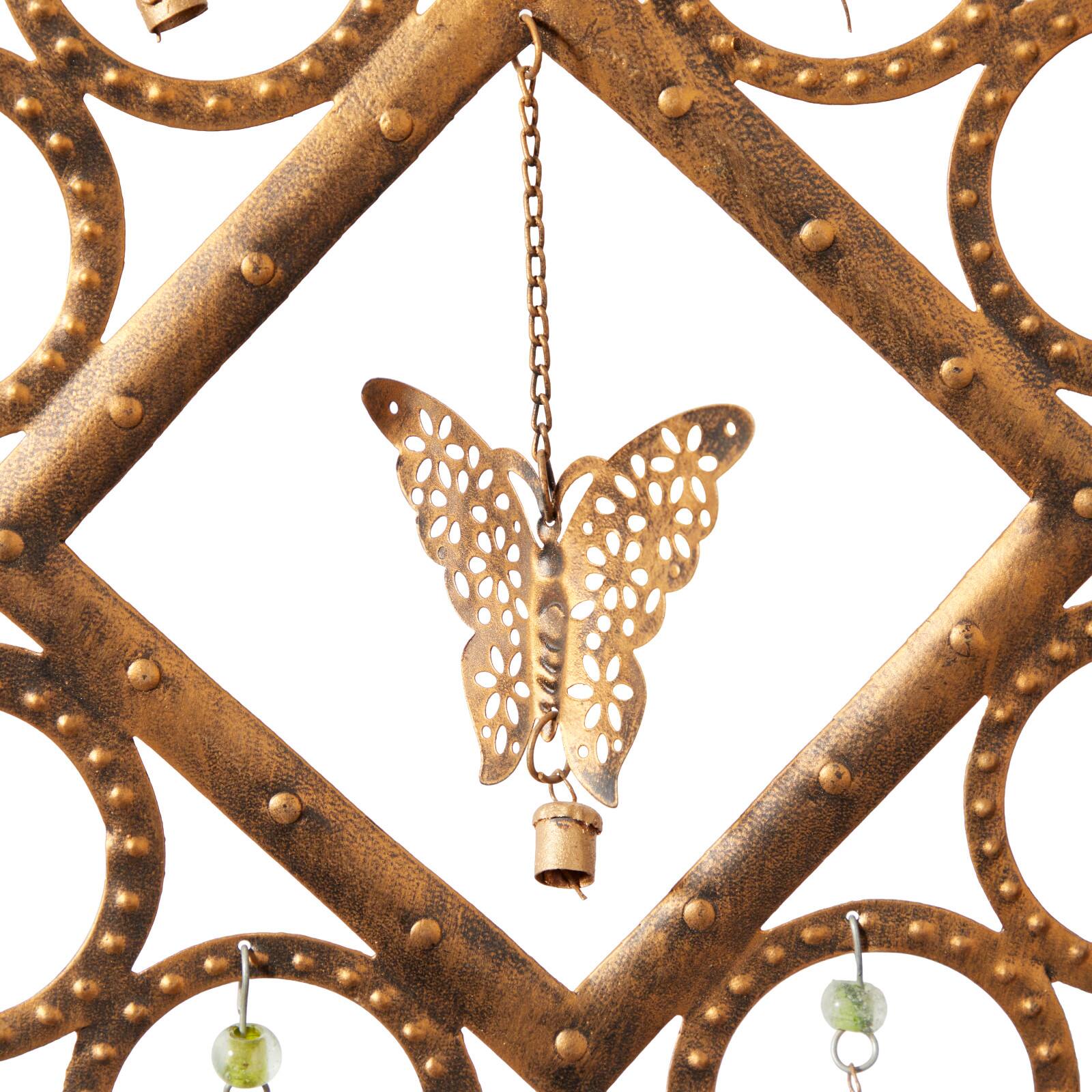 Brass Butterflies Metal Eclectic Windchime