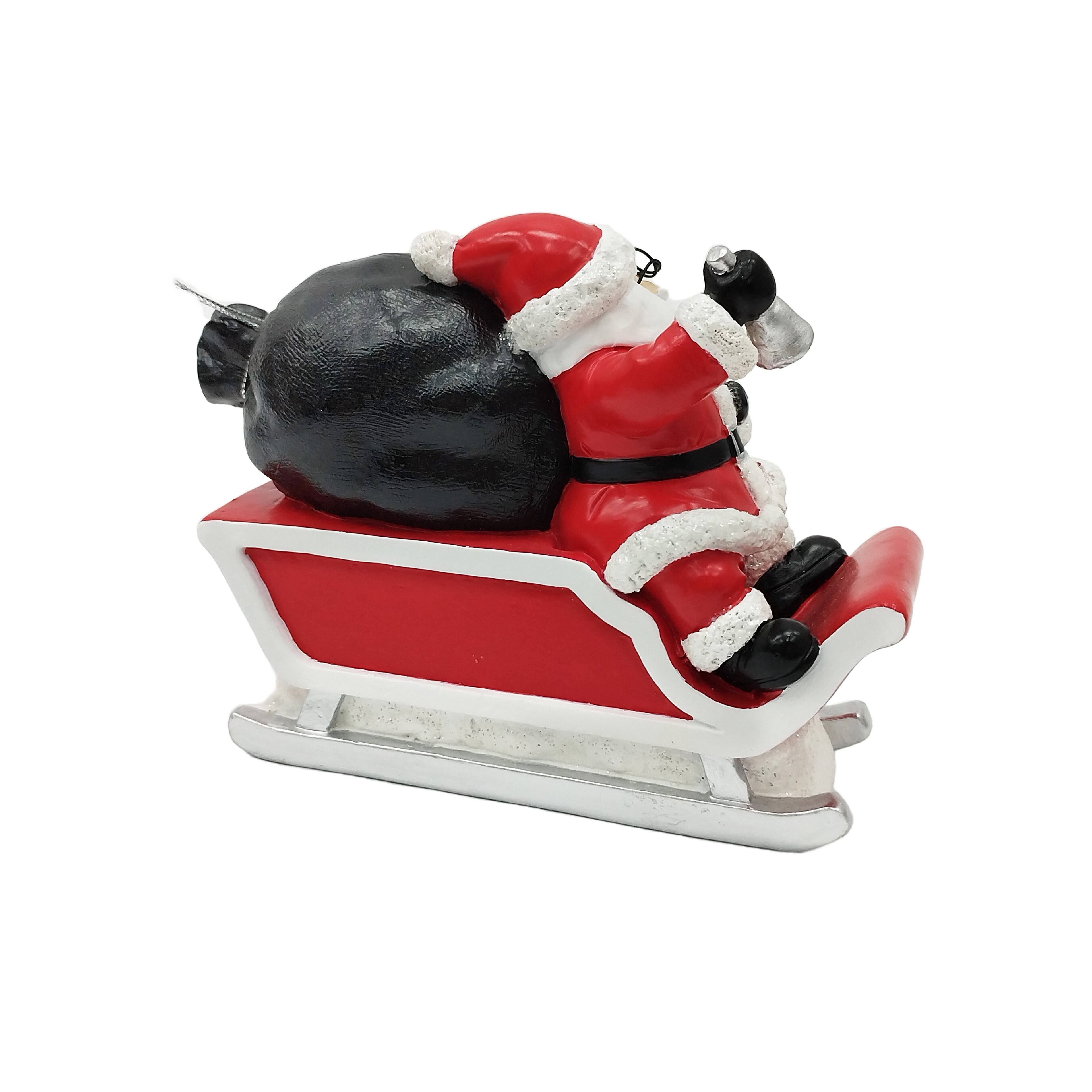 7.25&#x22; Santa on Sleigh Christmas Countdown Tabletop D&#xE9;cor by Ashland&#xAE;