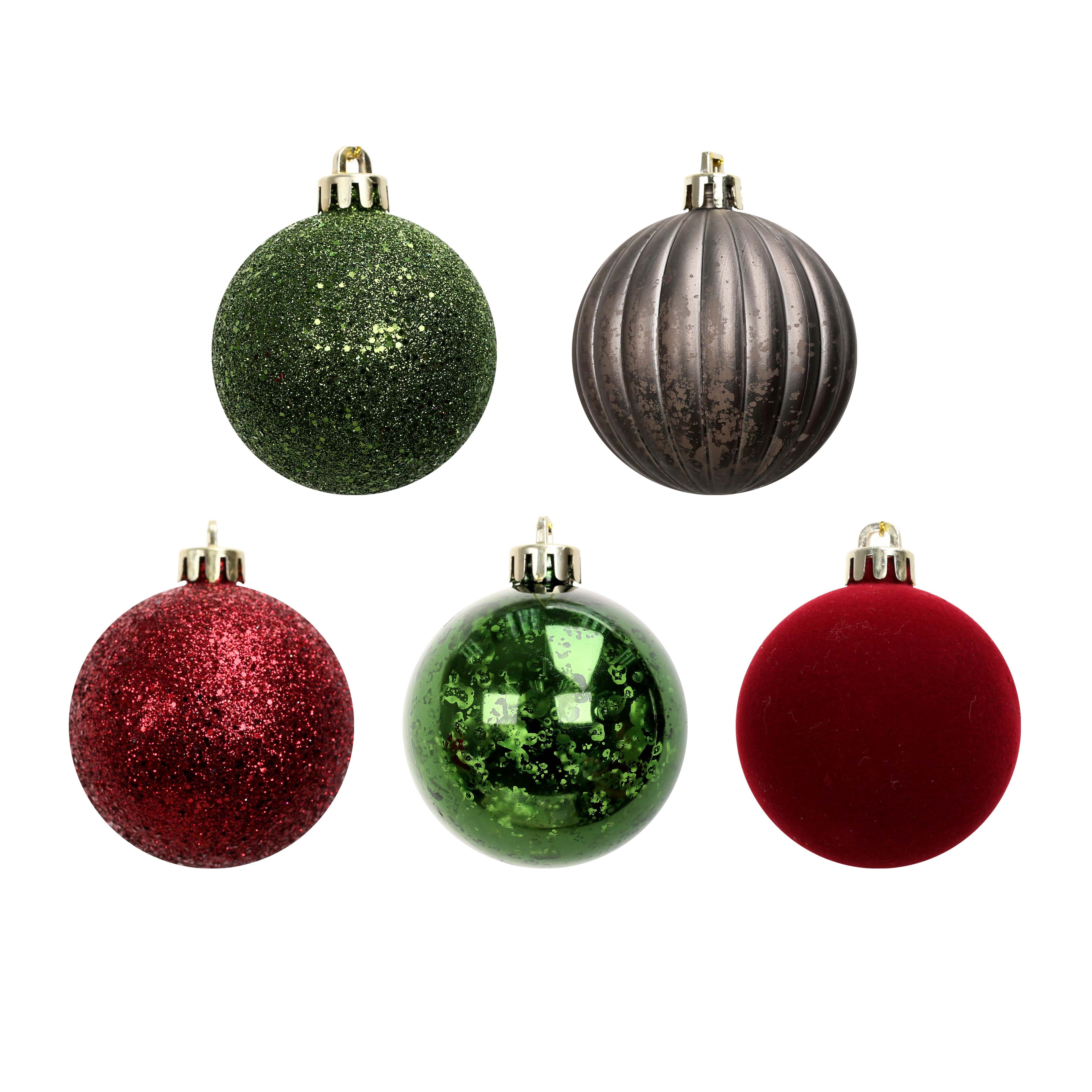 50 Pack 2.25&#x22; Woodland Shatterproof Ball Ornaments by Ashland&#xAE;