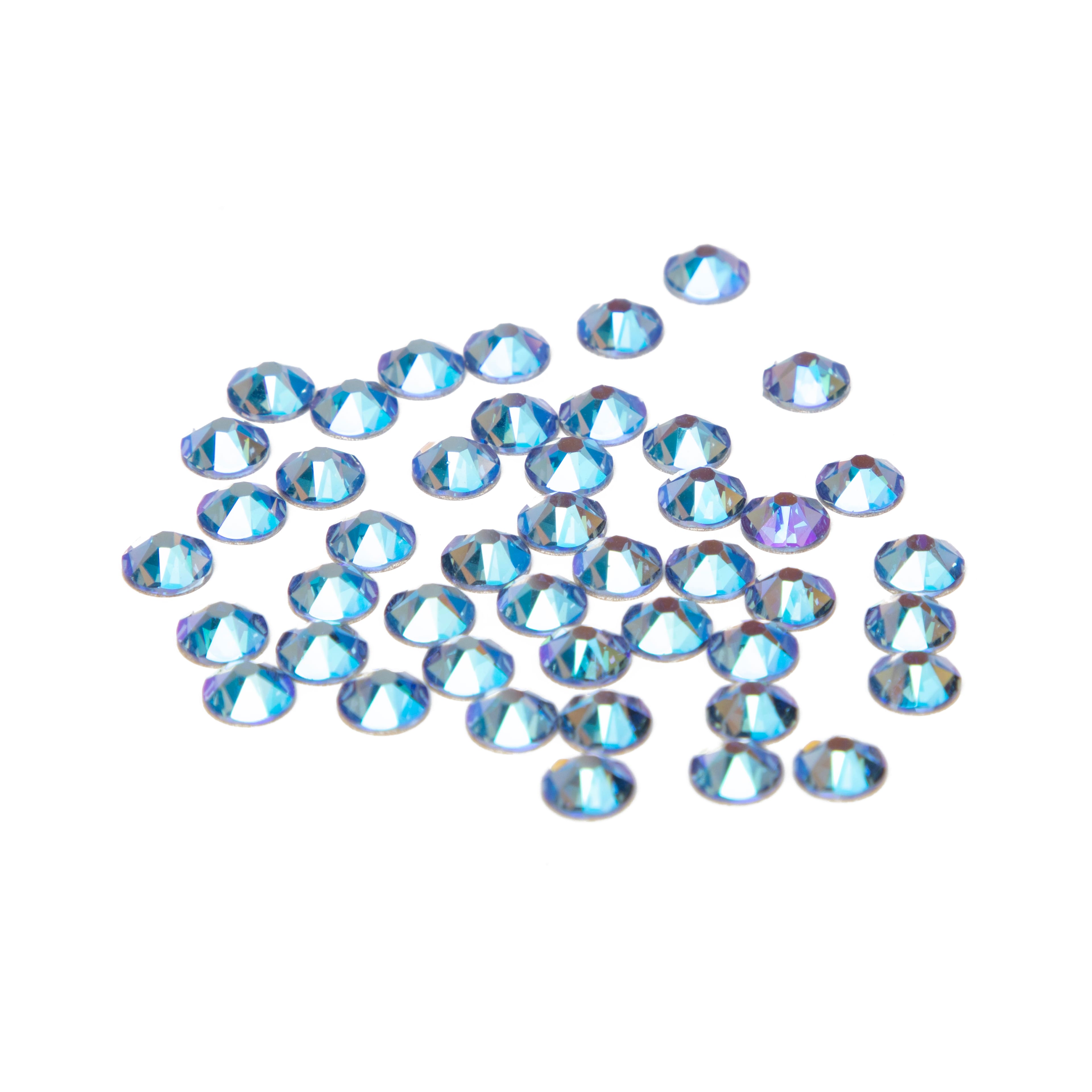 SS20 Round Flatback Austrian Crystals by Bead Landing™ 45ct. in Light Sapphire Blue Shimmer | Michaels®