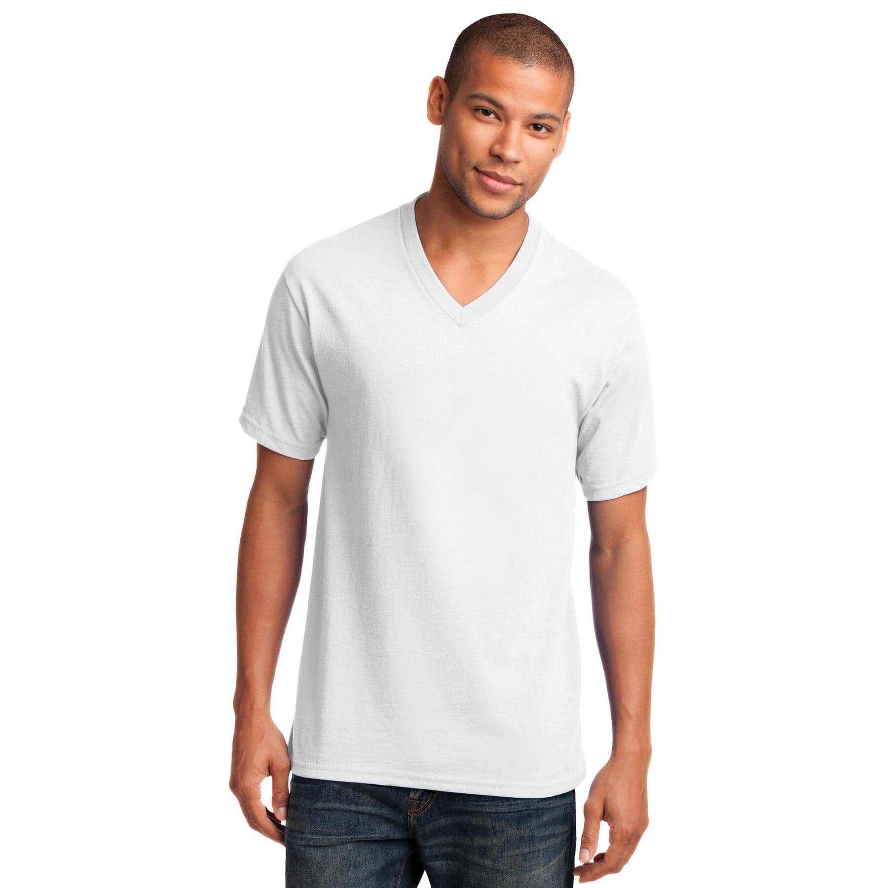 Port &#x26; Company&#xAE; Men&#x27;s Core Cotton V-Neck T-Shirt