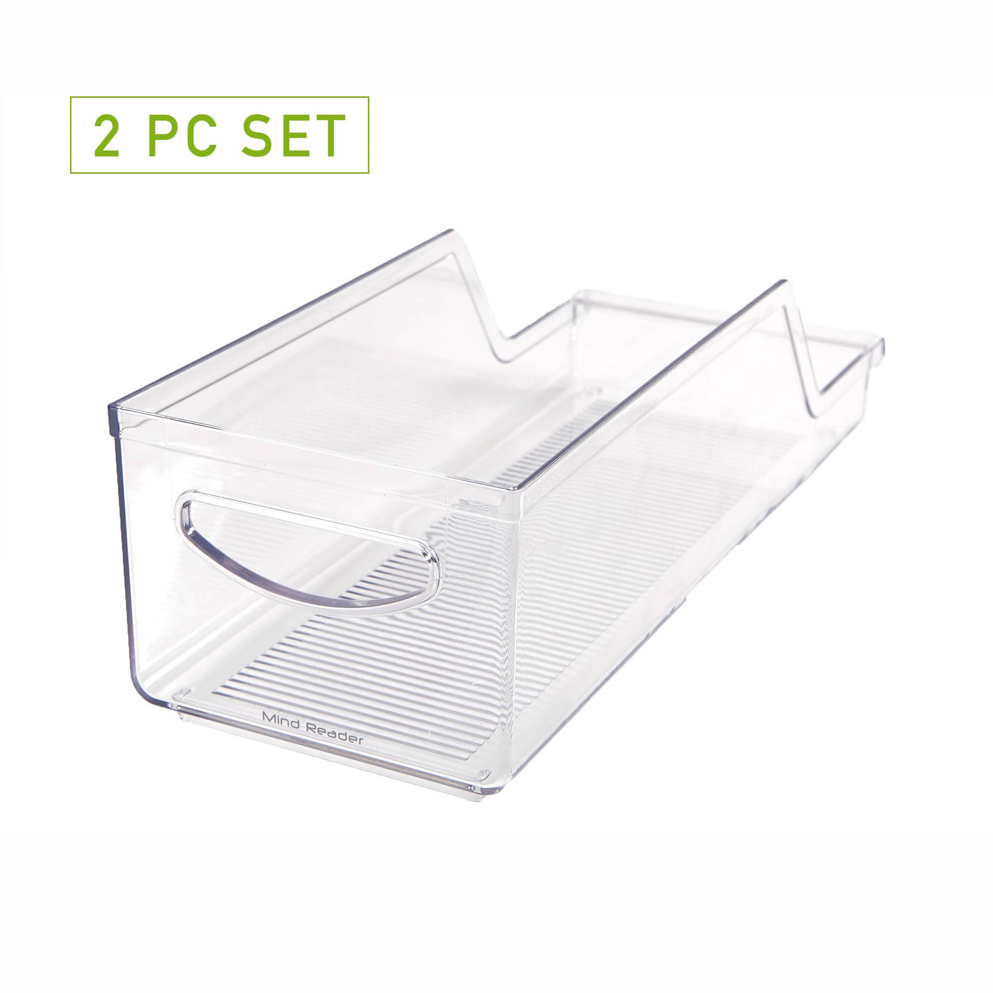 Mind Reader Clear Acrylic Stackable Pop Soda Can Dispenser Bin