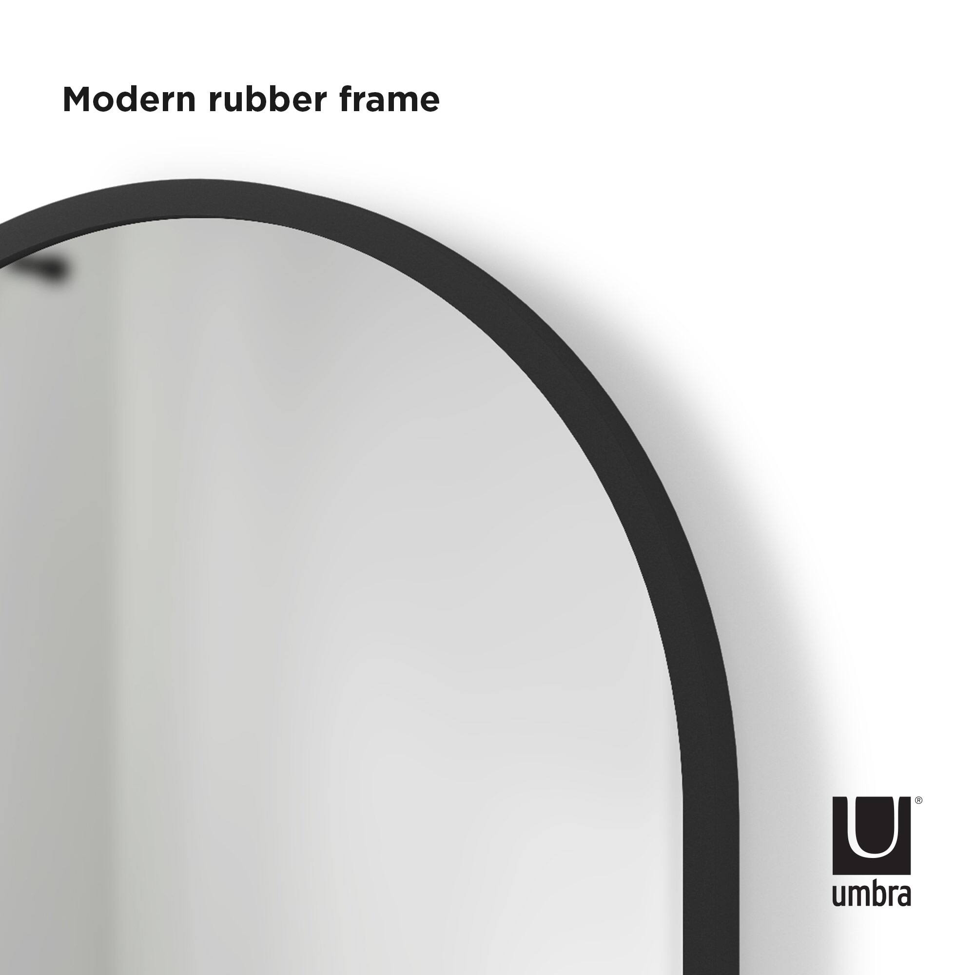 Umbra 36&#x22; Black Hubba Arched Mirror 