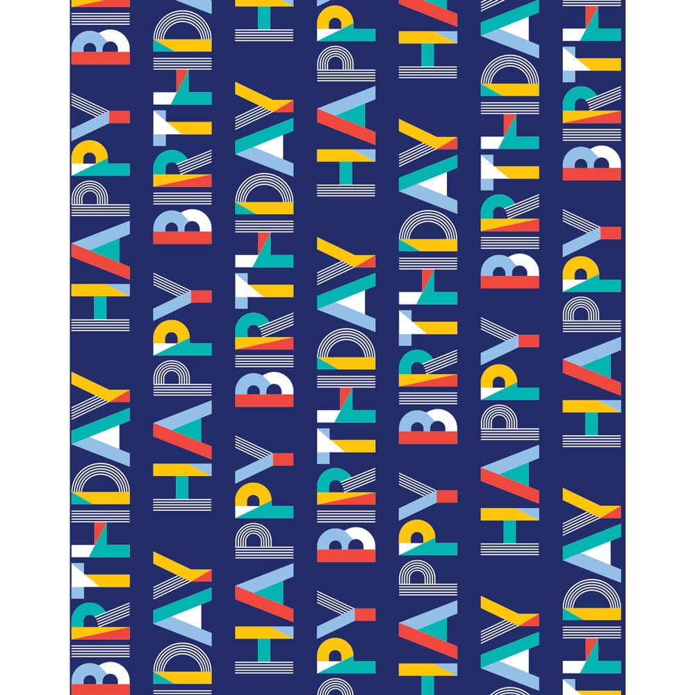 Rainbow Happy Birthday - tissue paper