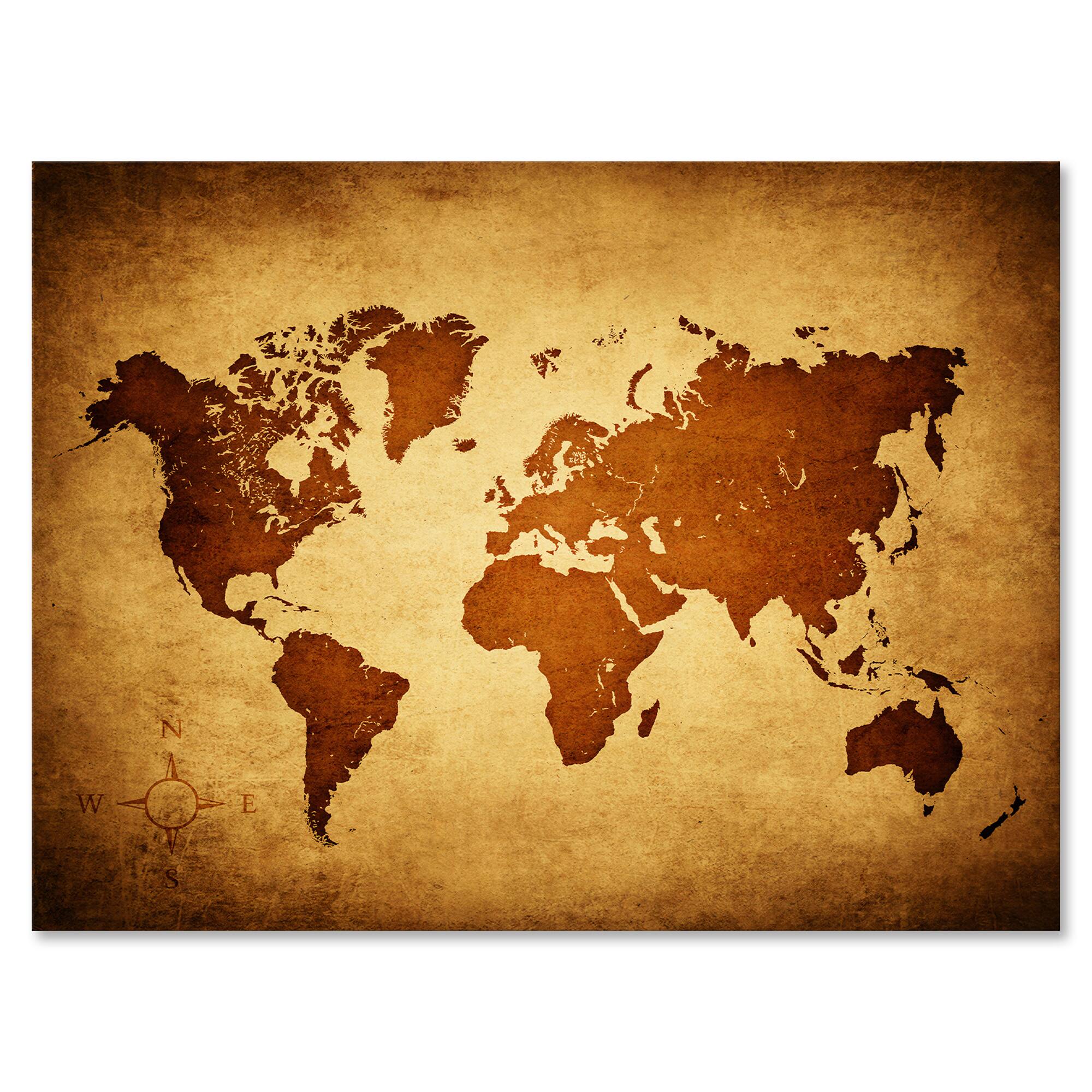 Designart - Ancient Map of The World VI