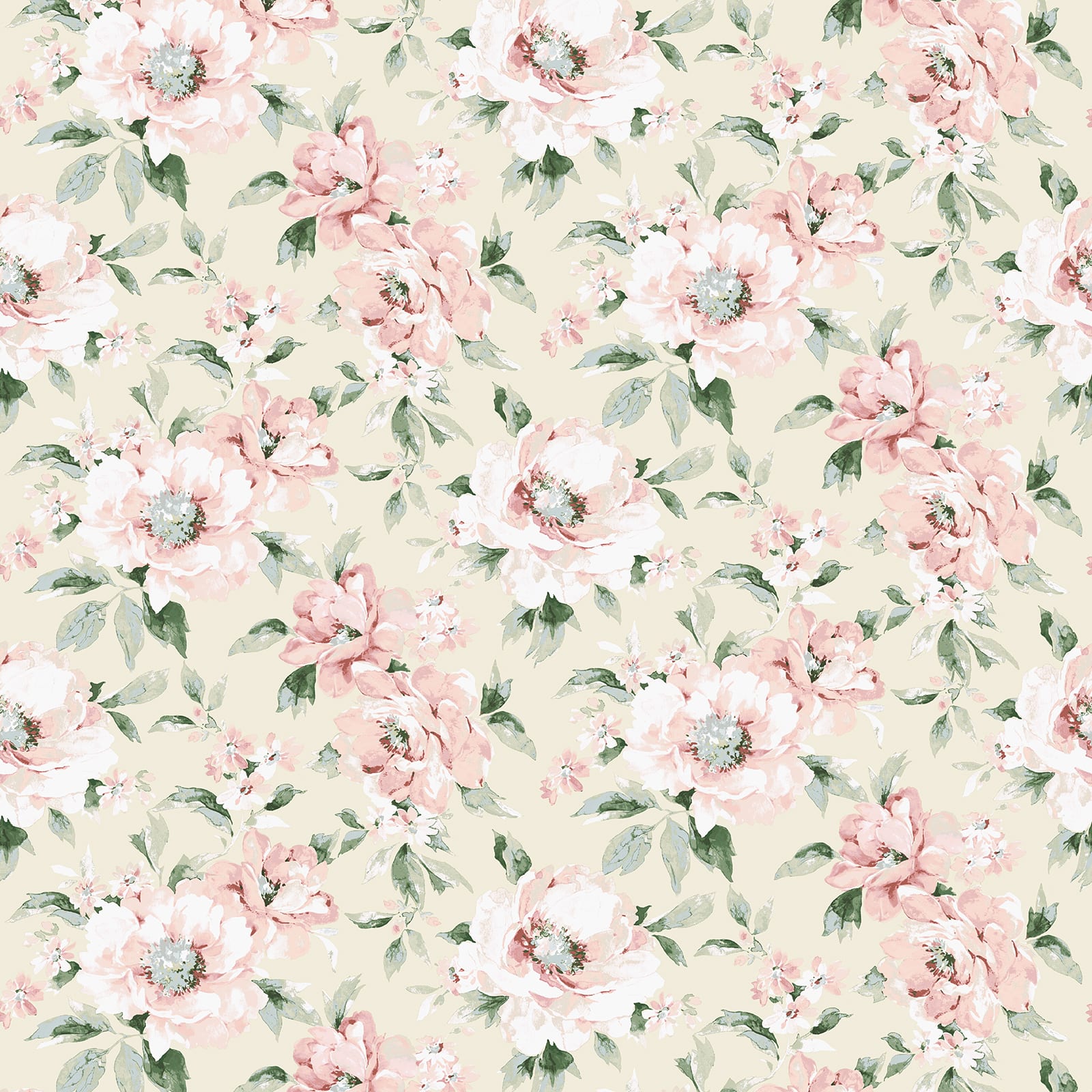 Surface Style Whispery Floral Peel &#x26; Stick Wallpaper