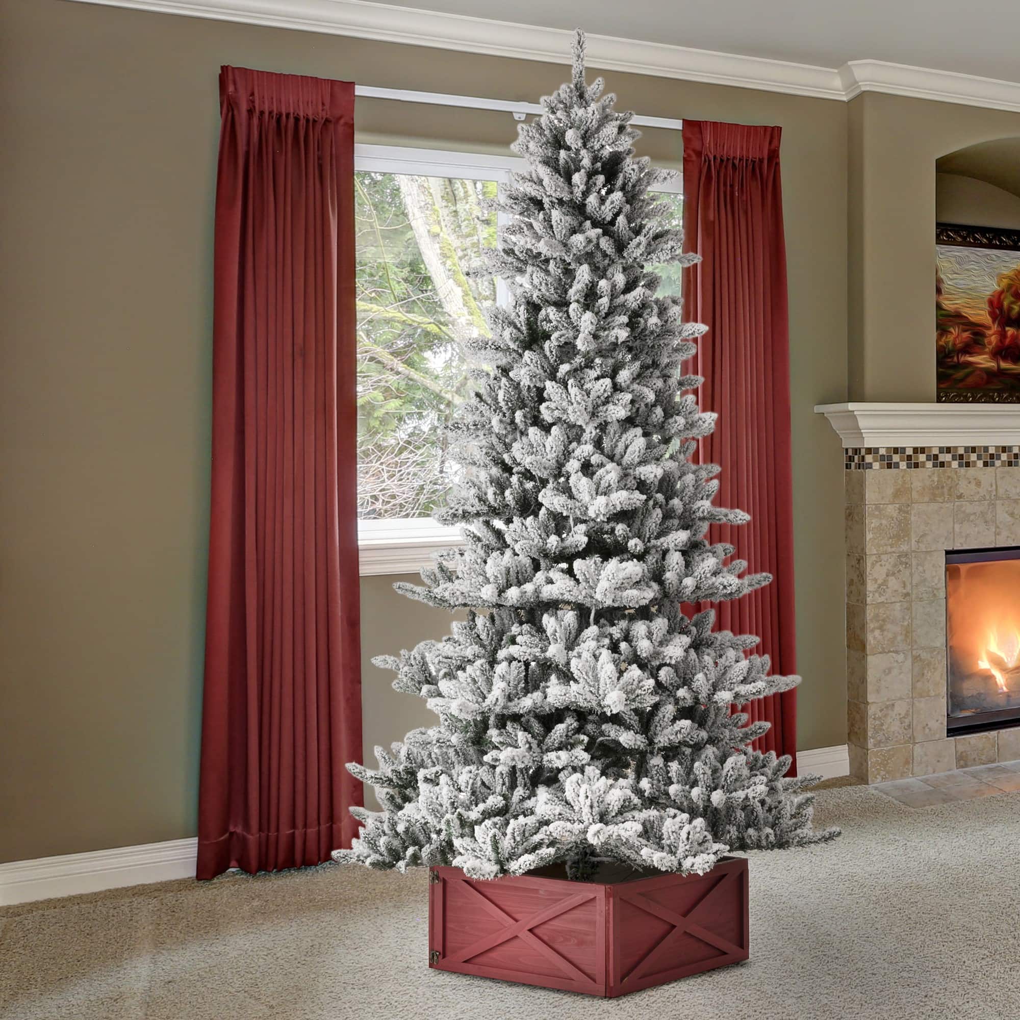 7.5ft. Pre-Lit Fir Artificial Christmas Tree, Warm White LED Lights