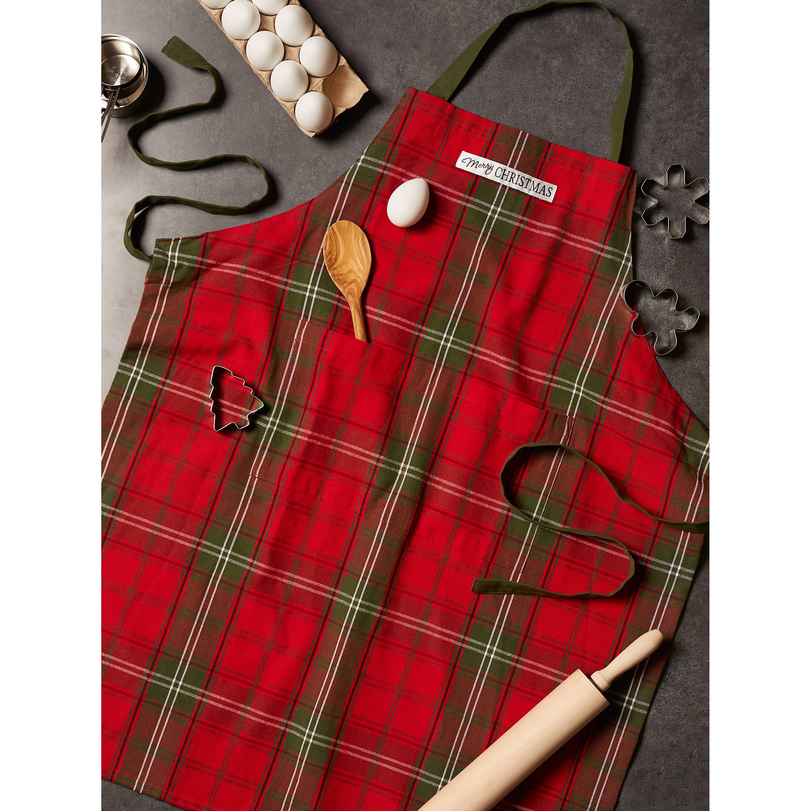 DII&#xAE; Vintage Holiday Tartan Chef Apron