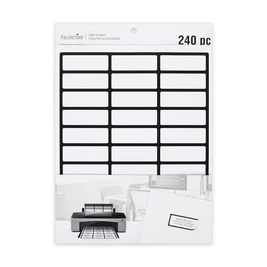 Black Border Address Label Stickers by Recollections™ | Organization ...