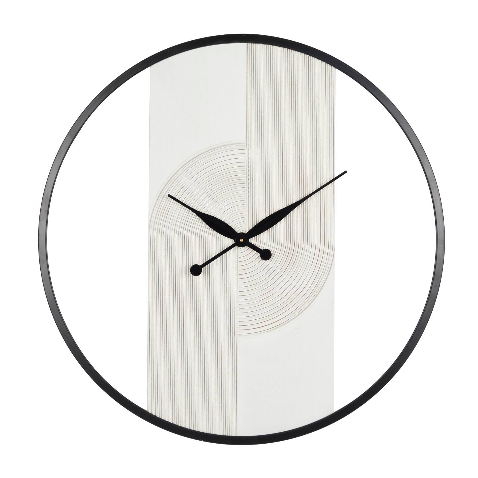 30&#x22; The Novogratz Art Deco Inspired Line Art Wall Clock