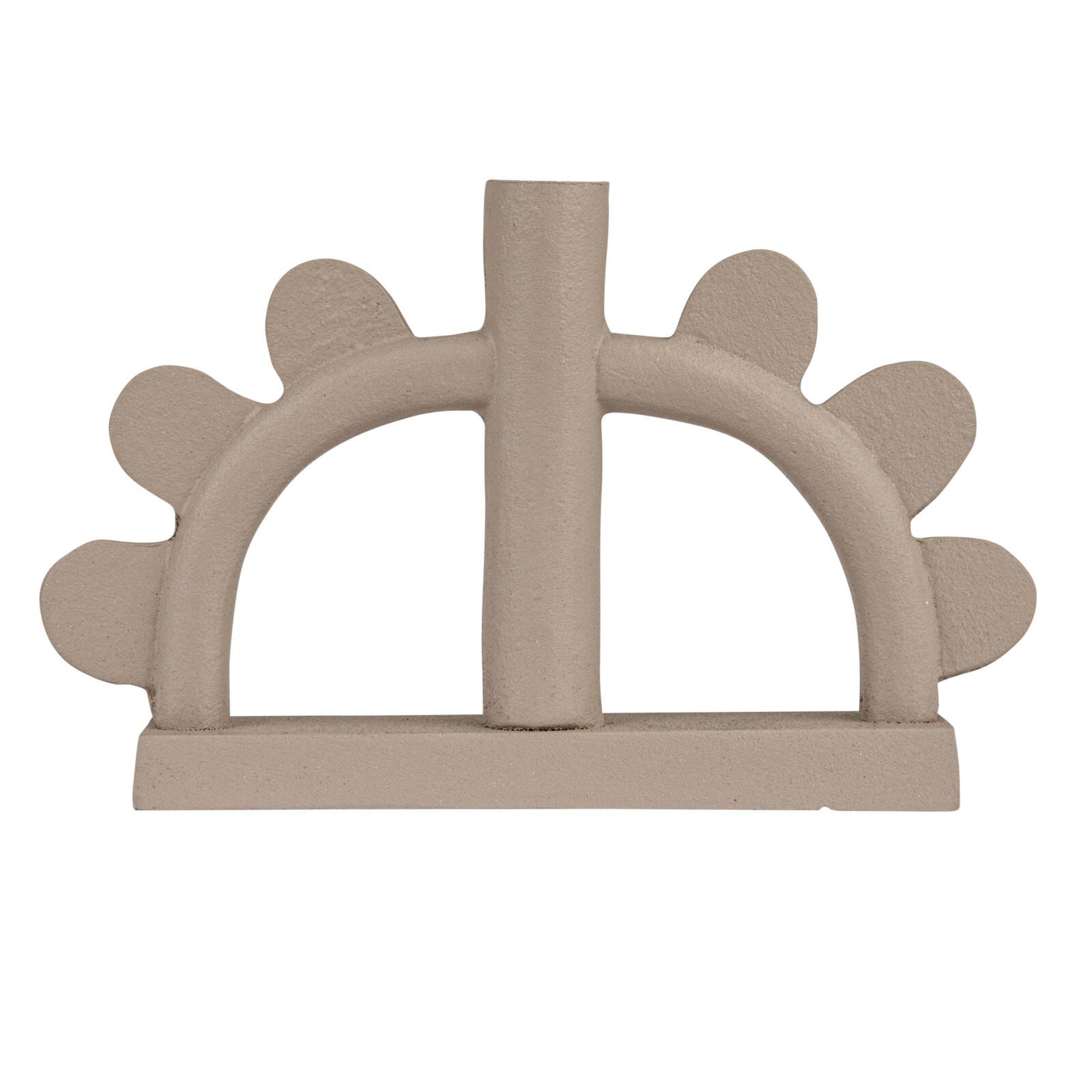 Hello Honey® 9" White Scalloped Taper Candle Holder