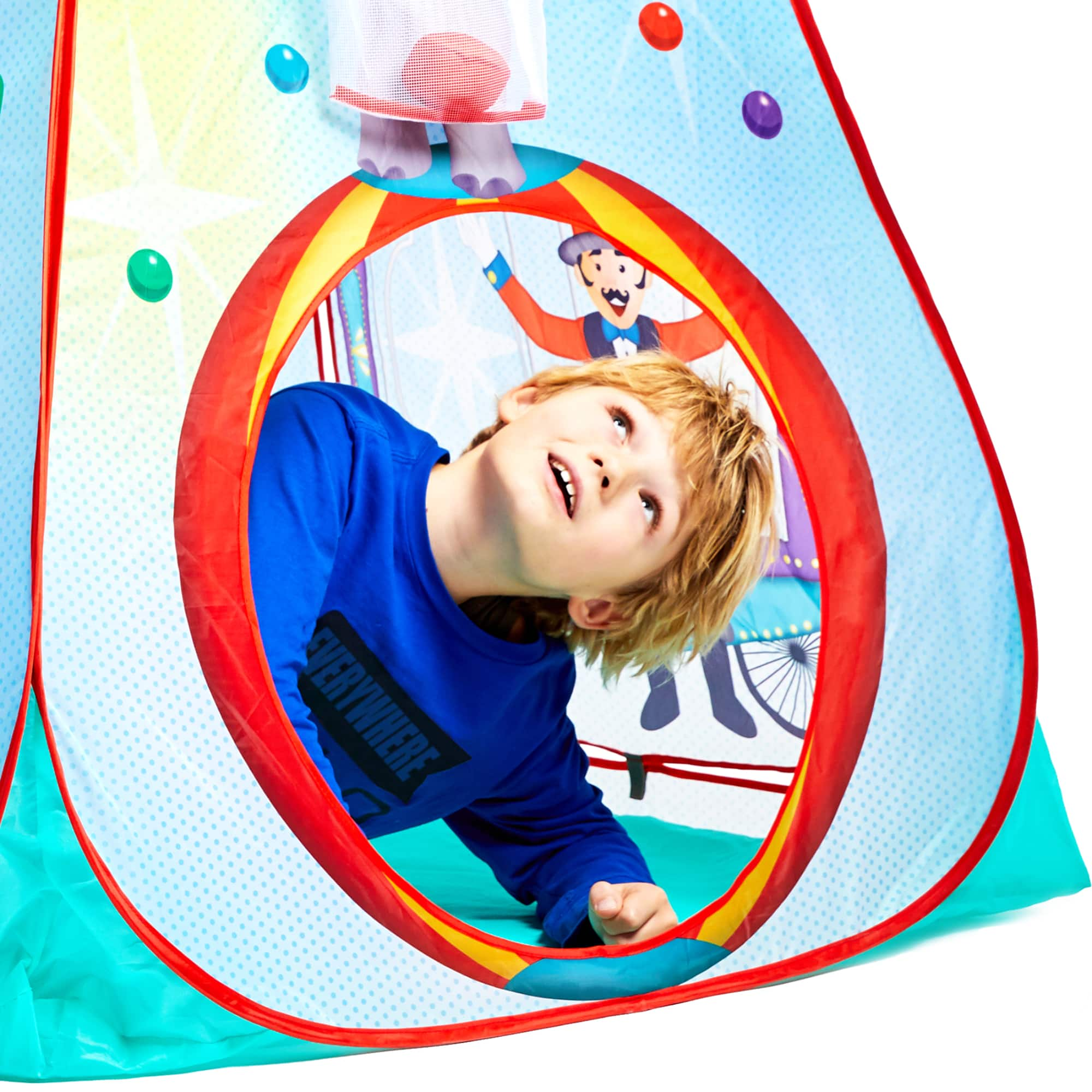 Fun2Give&#xAE; Pop-It-Up&#xAE; Circus Activity Play Tent with 4 Soft Balls