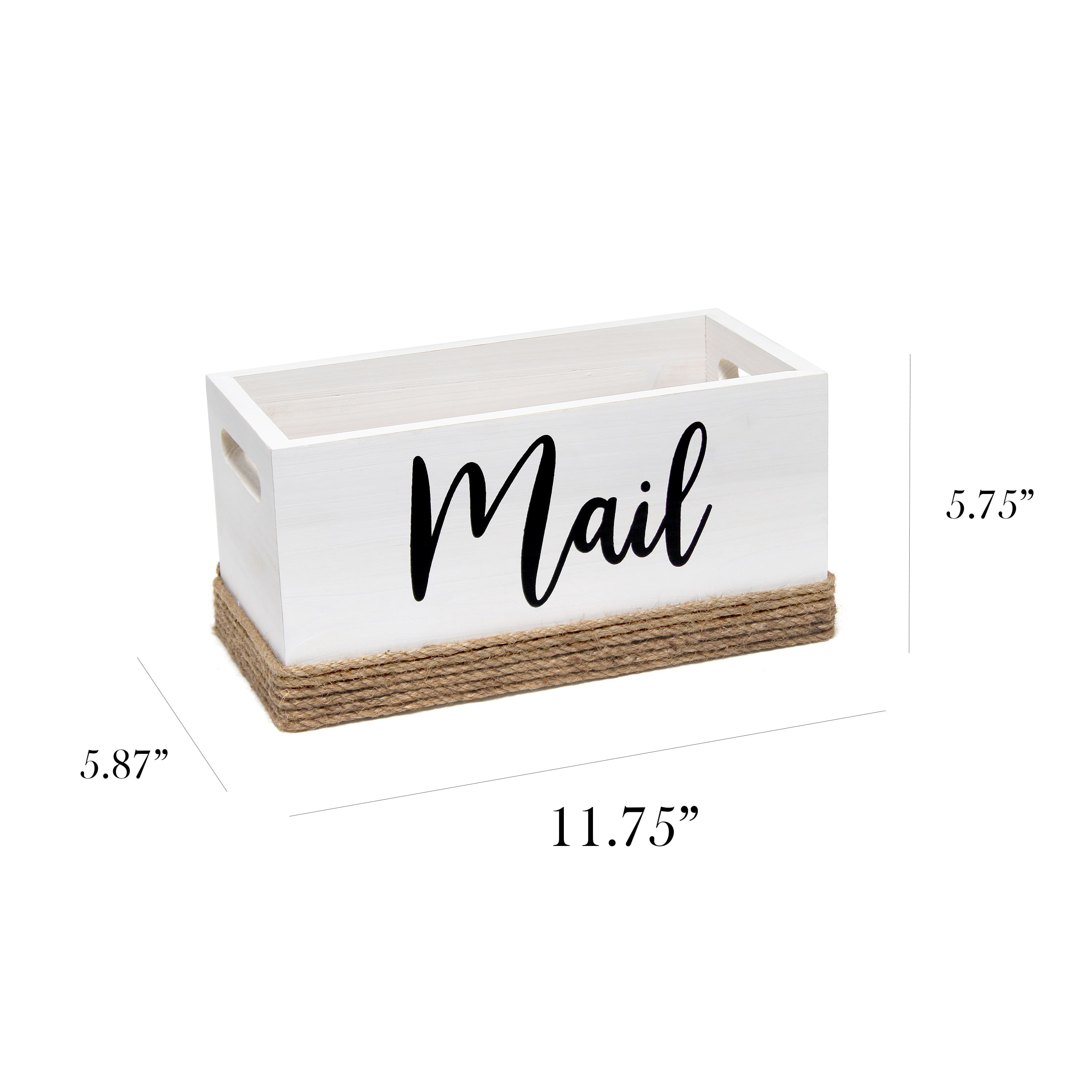 Elegant Designs Mail Script Mail Holder with Handles