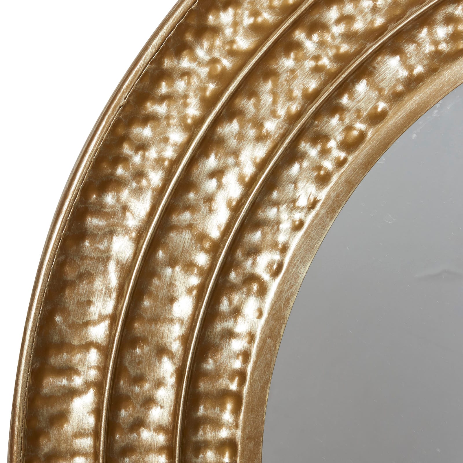 39&#x22; Gold Glam Metal Wall Mirror