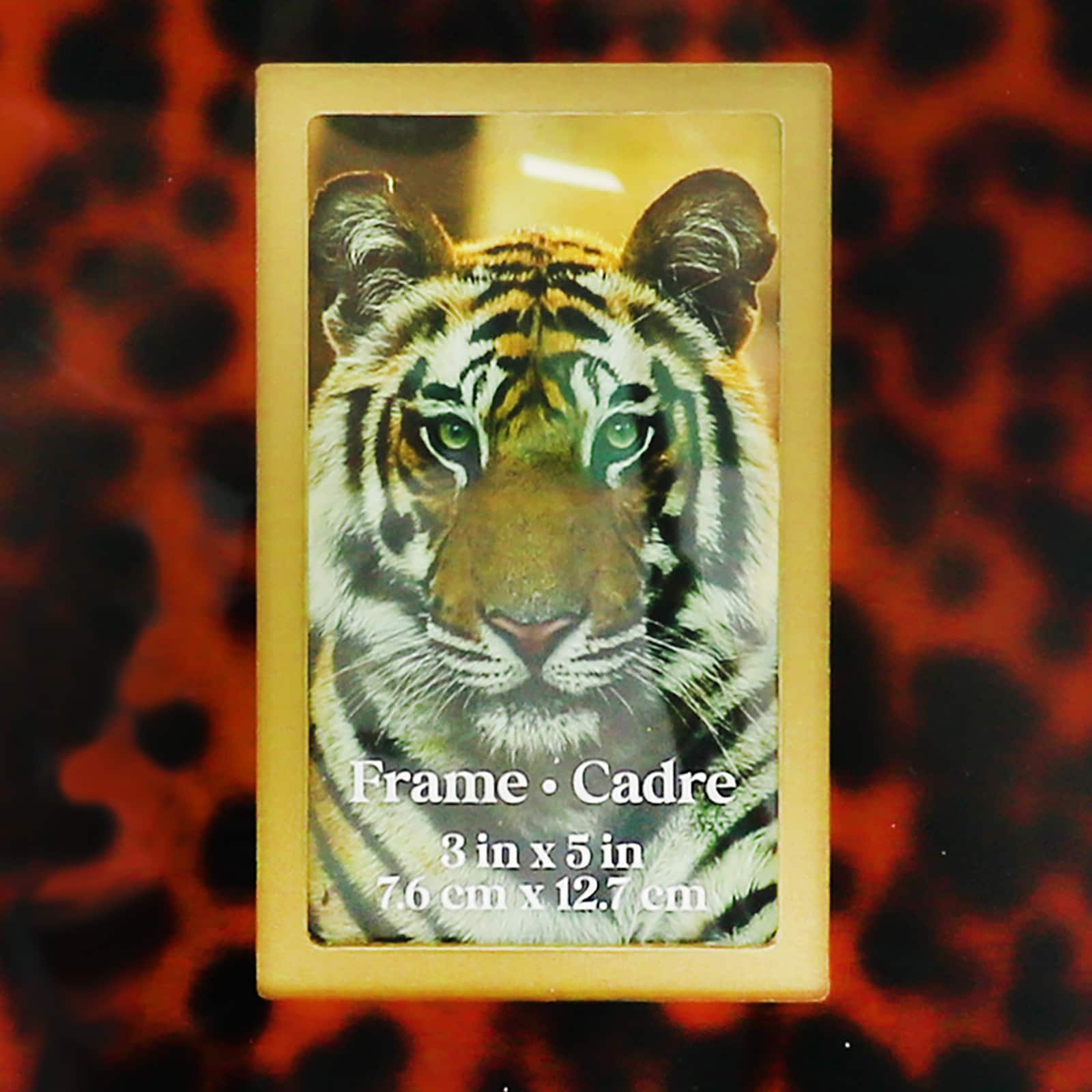3&#x22; x 5&#x22; Orange Leopard Print Tabletop Frame by Ashland&#xAE;