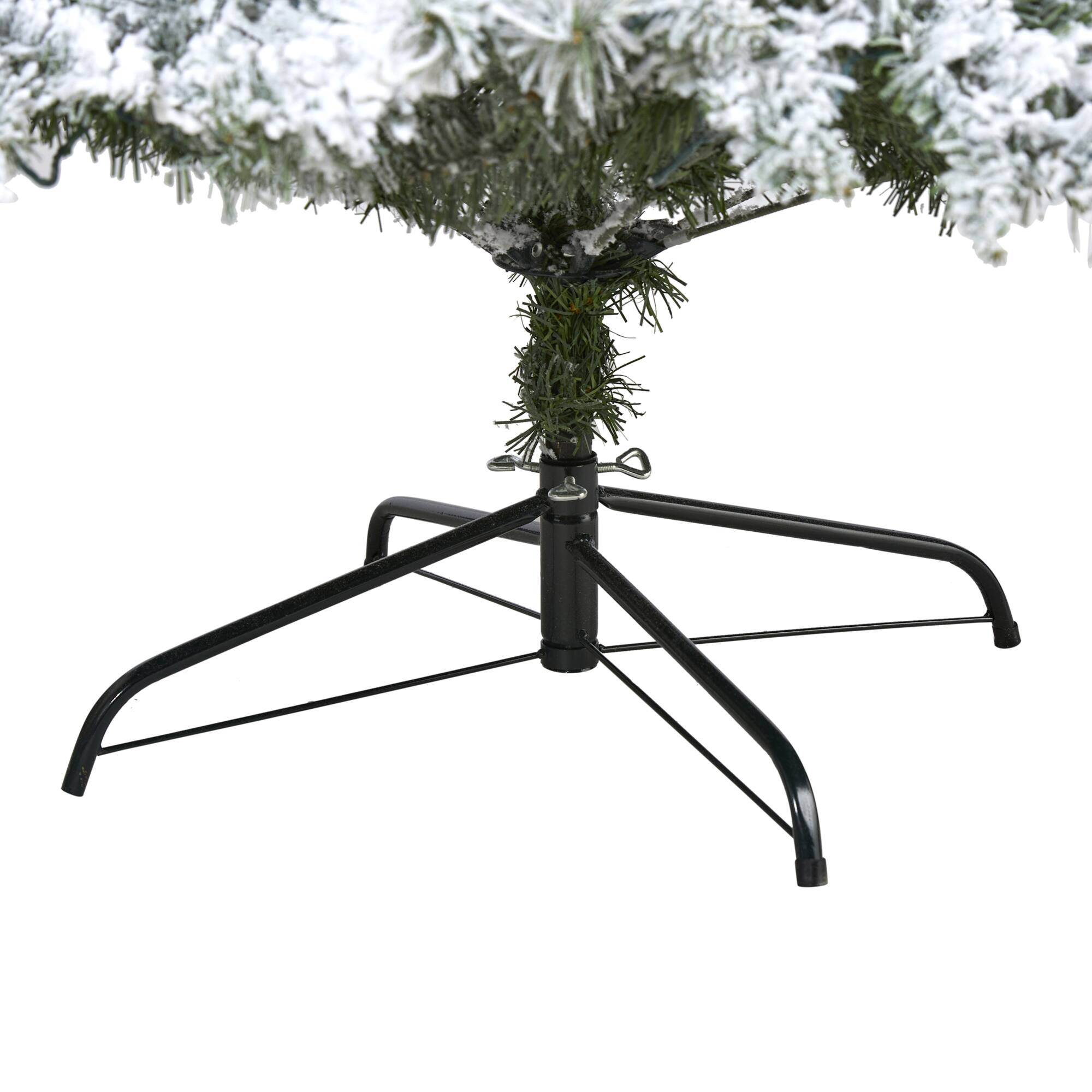 8ft. Pre-Lit White River Mountain Pine Artificial Christmas Tree, Clear LED Lights